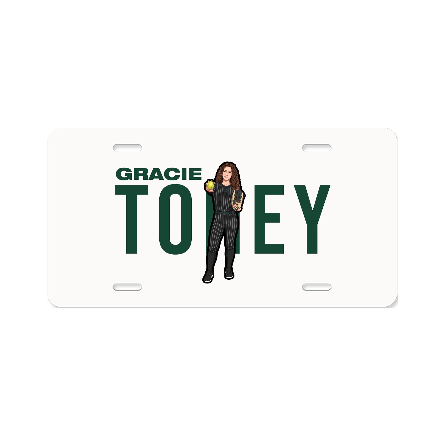 License Plate — Player Name in Classic