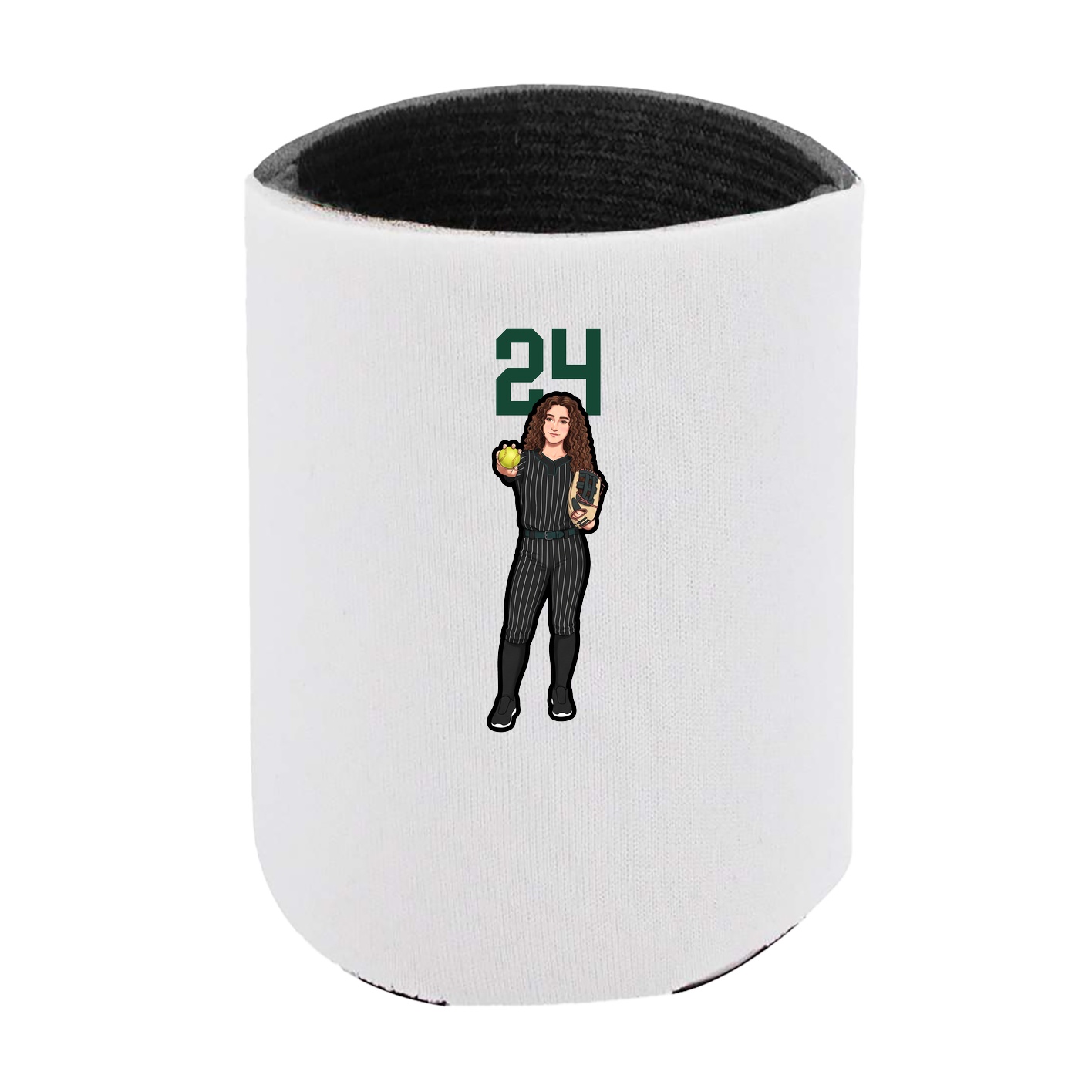 Can Holder — Number Top in White