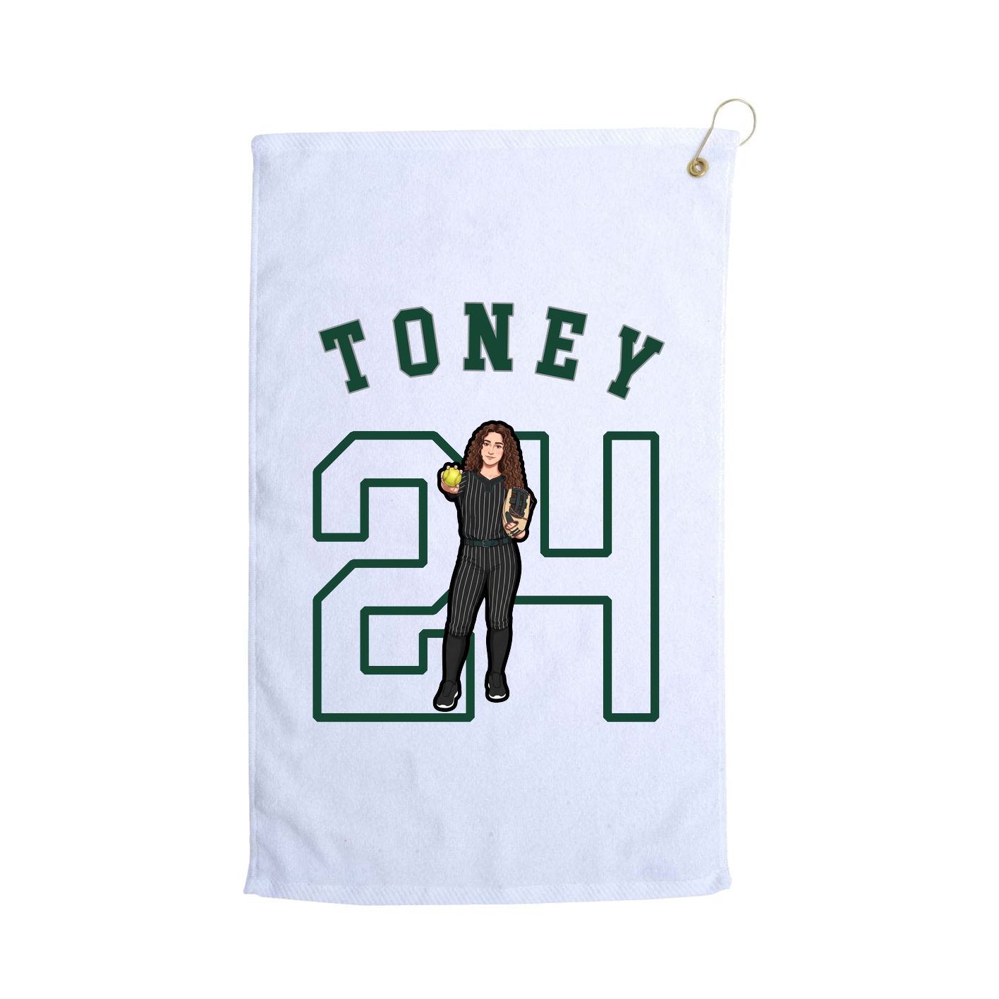 Golf Towel — Shirsey Arch in White