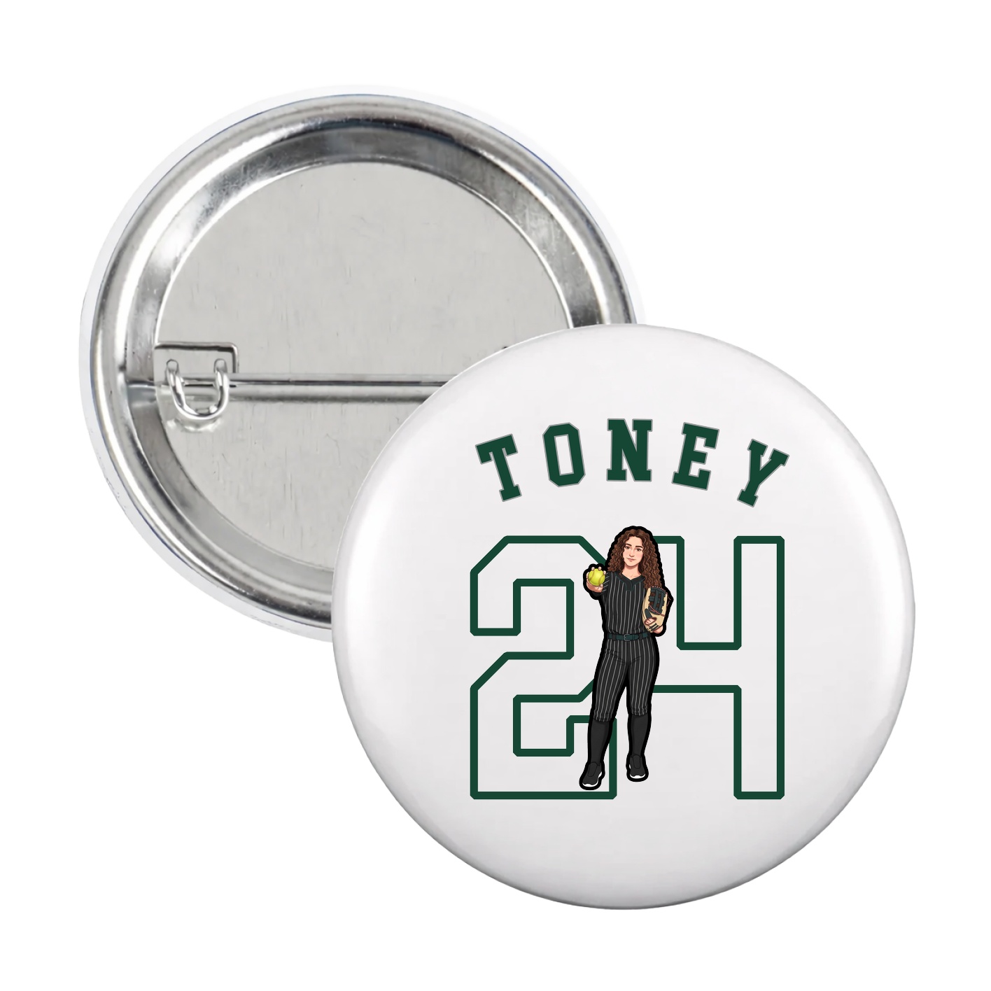 Game Day Button — Shirsey Arch in White
