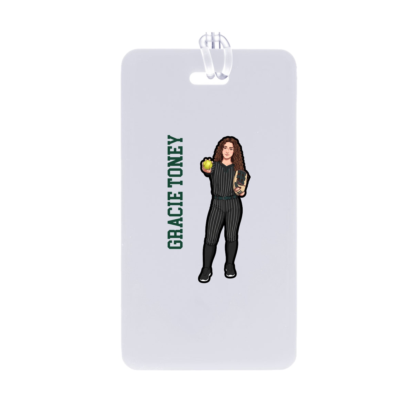 Bag Tag — Name Vertical in Classic