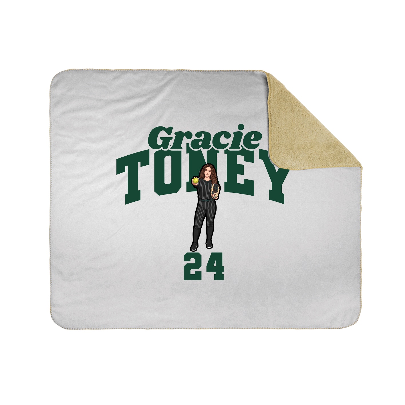 Throw Blanket — Signature Arch in White