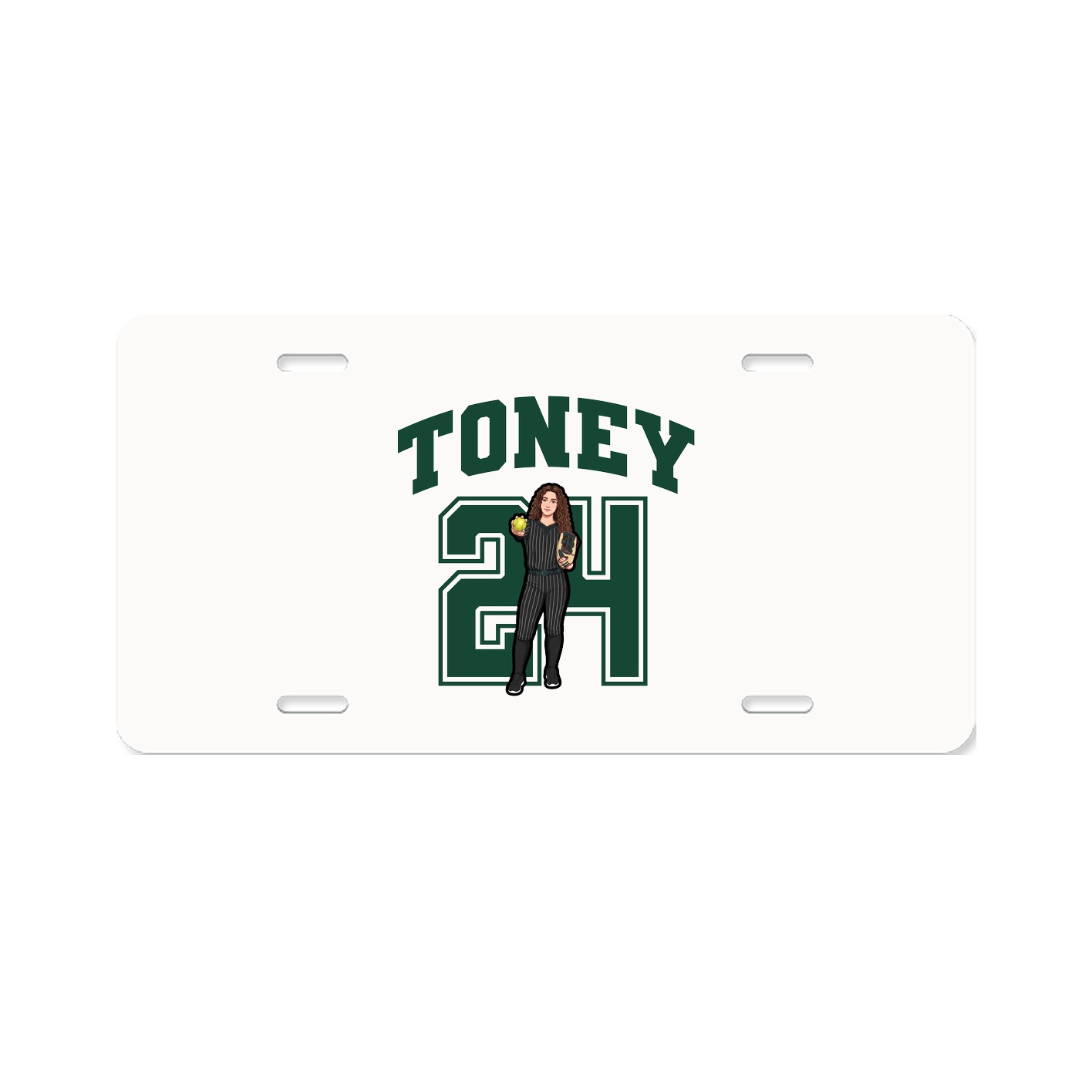 License Plate — Number in Classic