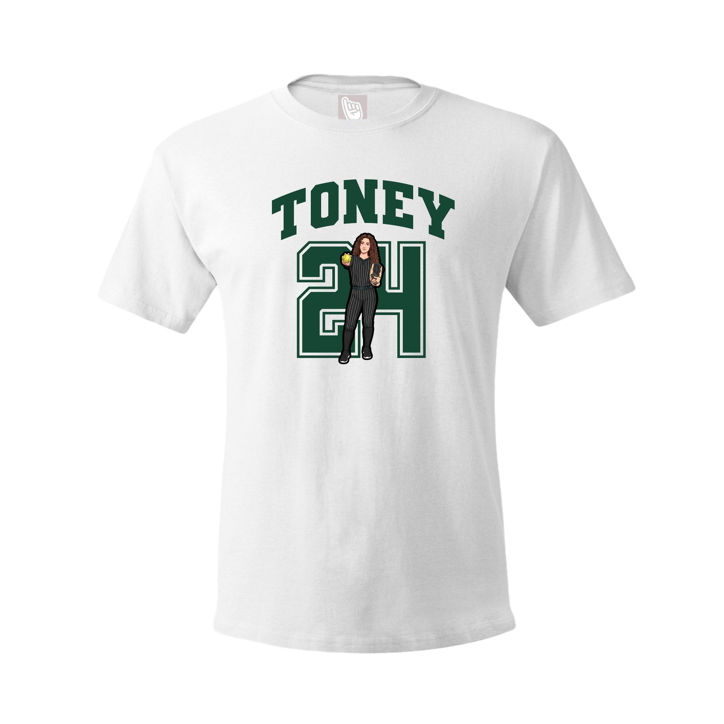 Tee — Number in White