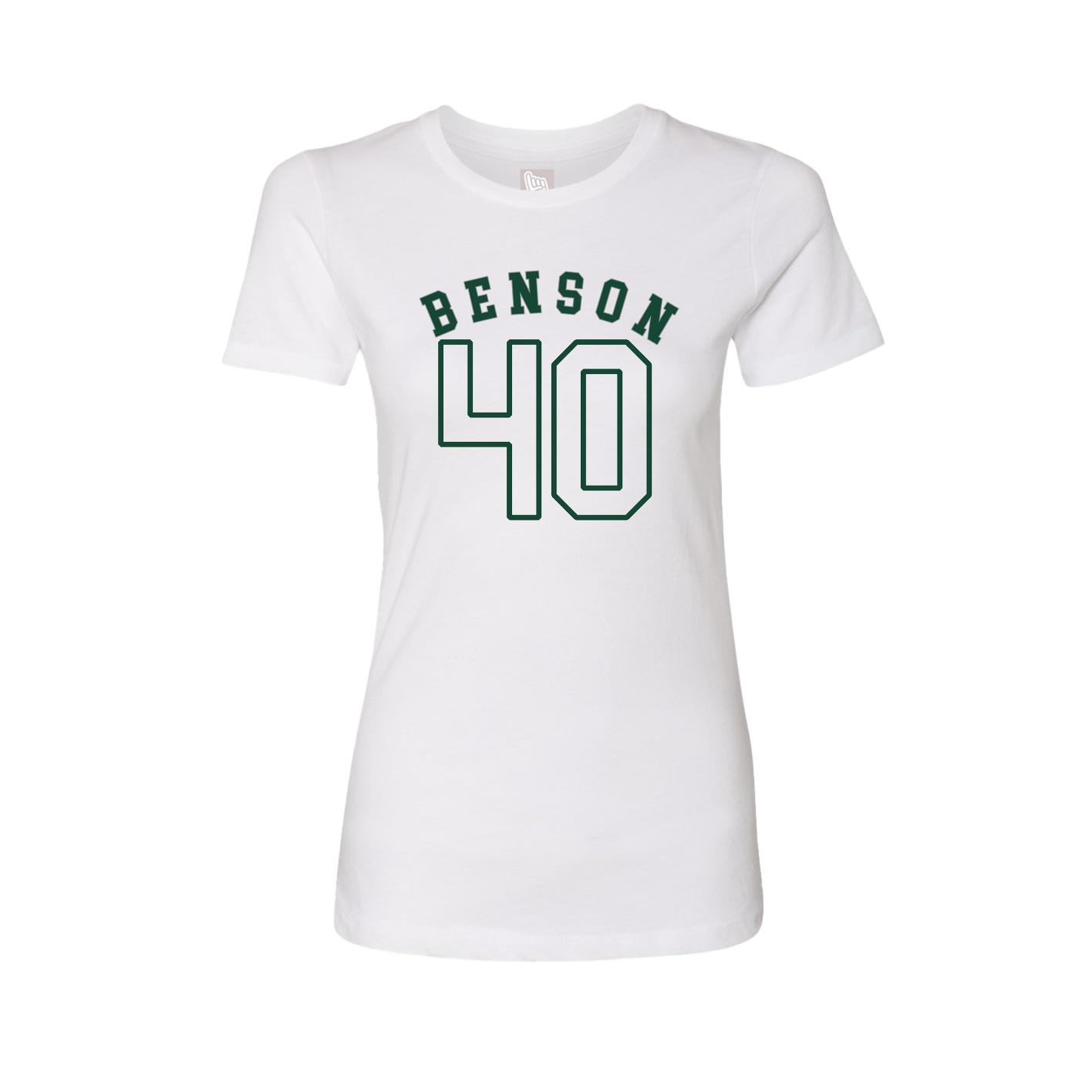 Fitted Women's Tee — Shirsey Arch in White