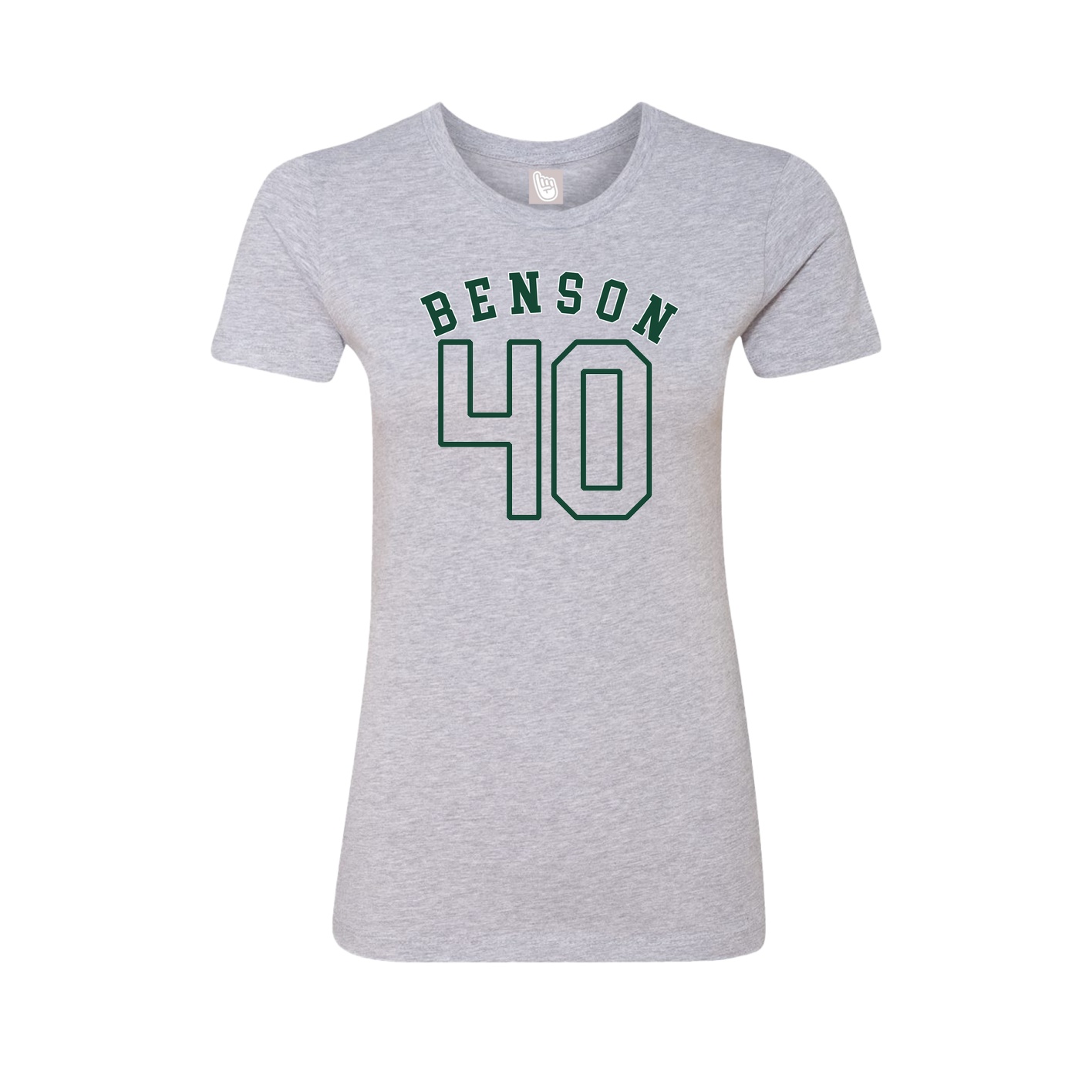 Fitted Women's Tee — Shirsey Arch in Grey