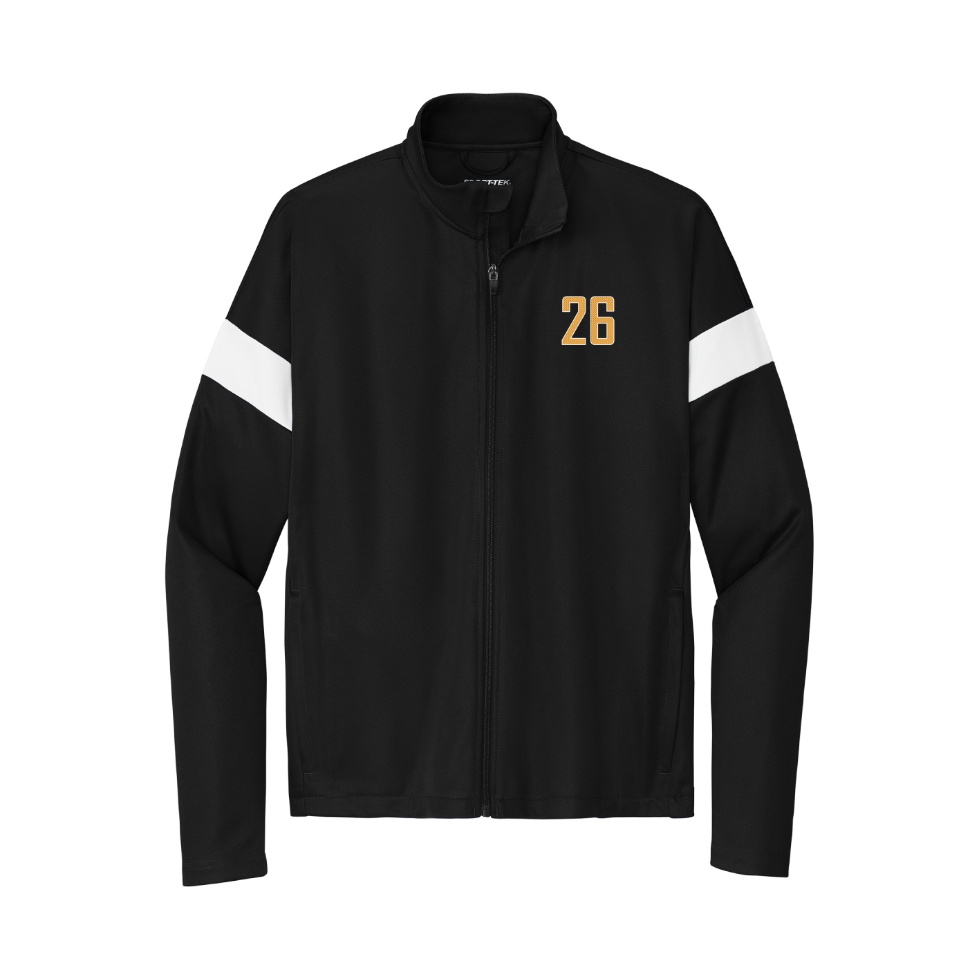 Team Travel Full-Zip Jacket — Front Shirsy in Black/White
