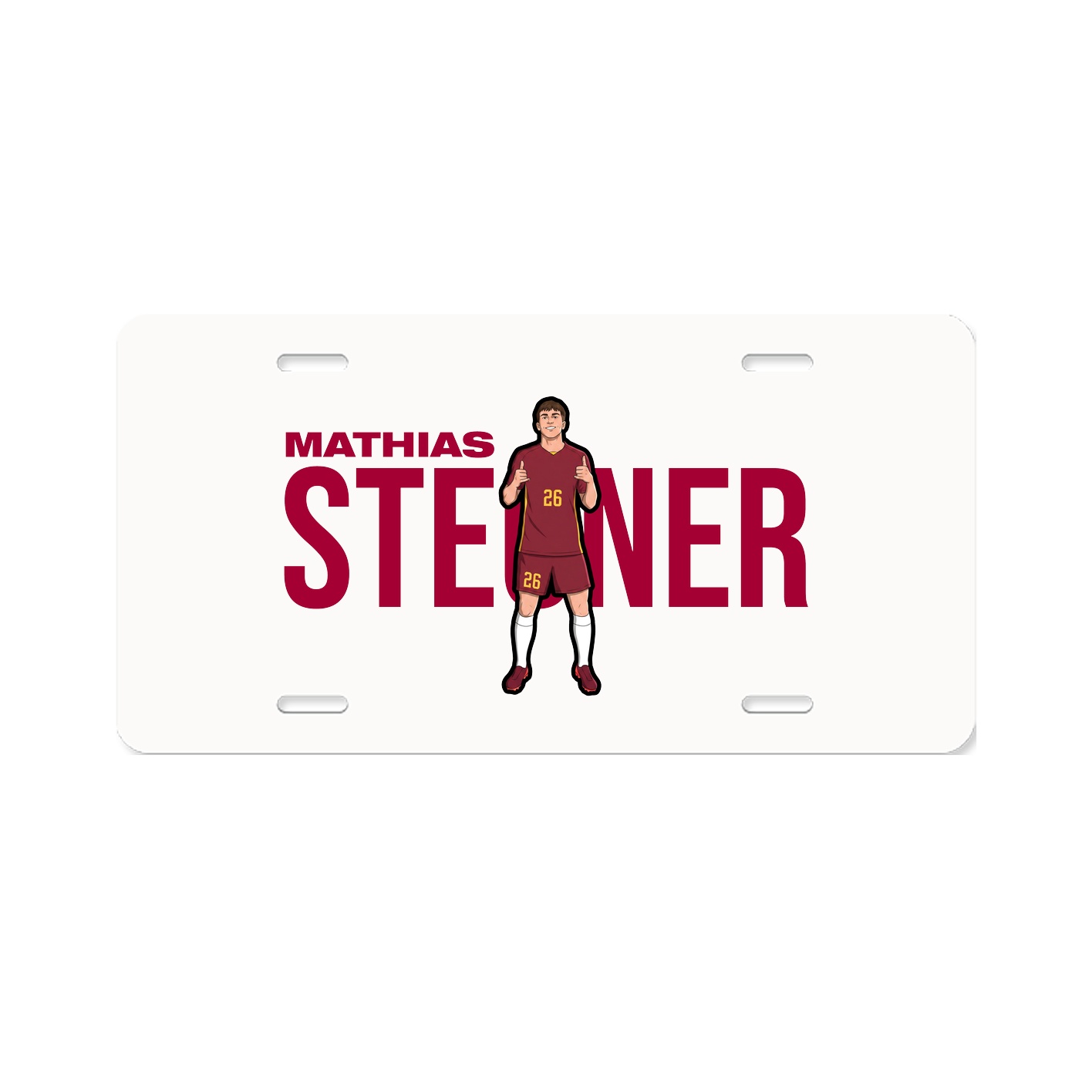 License Plate — Player Name in Classic