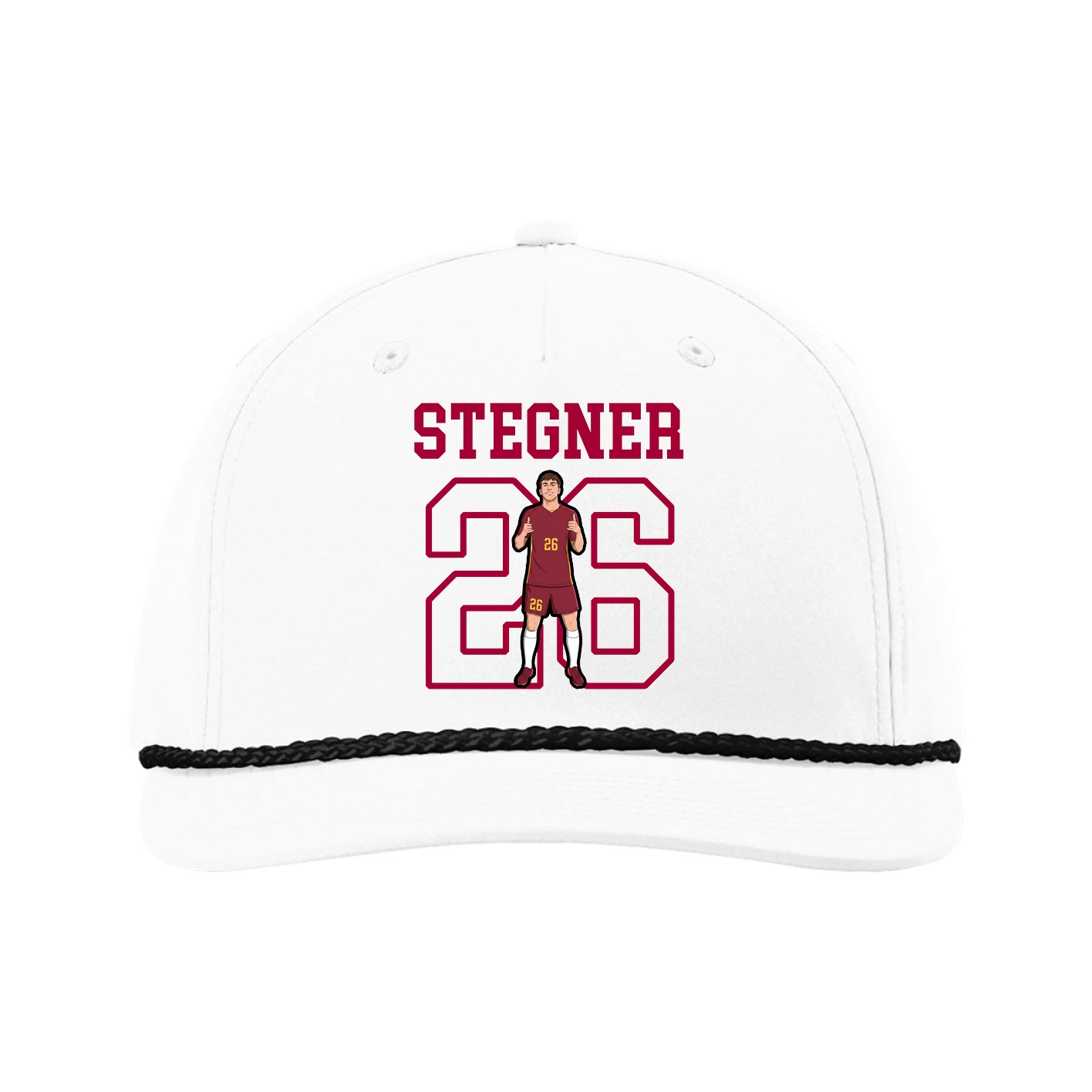 Five-Panel Classic Rope Cap — Shirsey in White