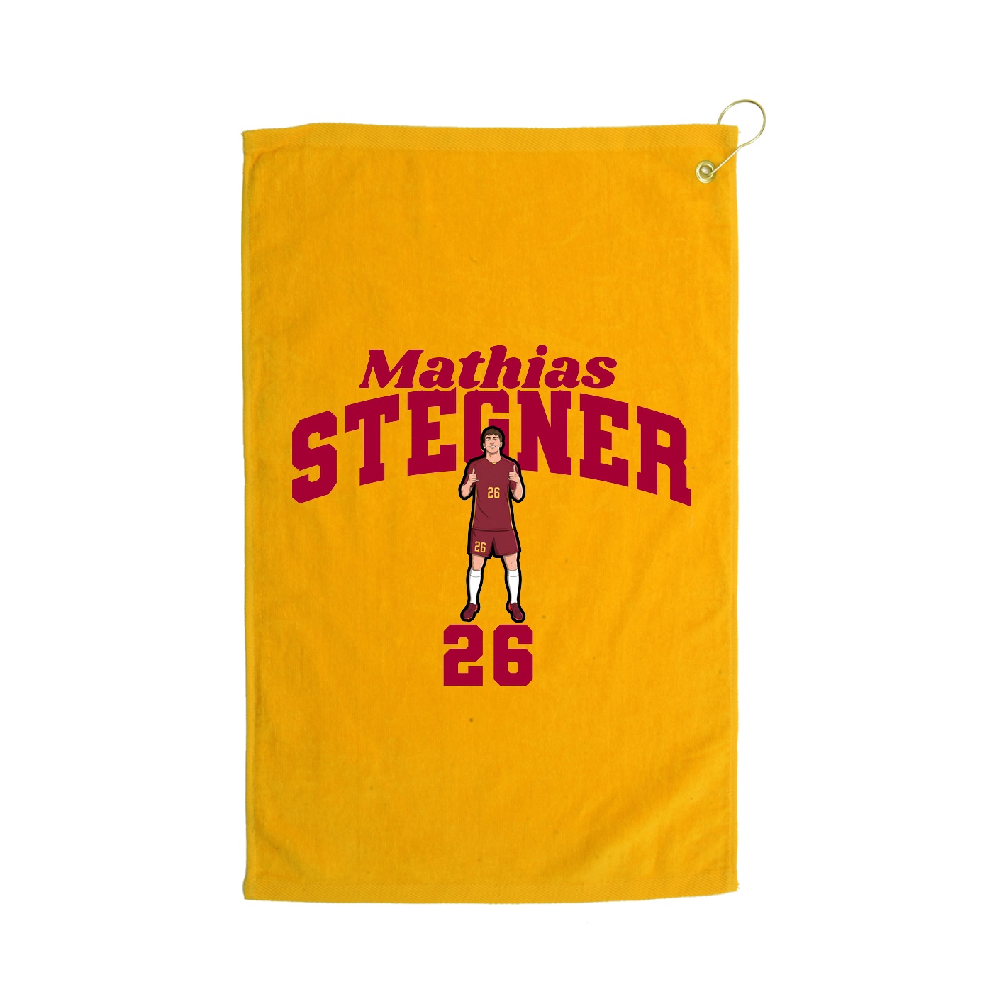 Golf Towel — Signature Arch in Gold