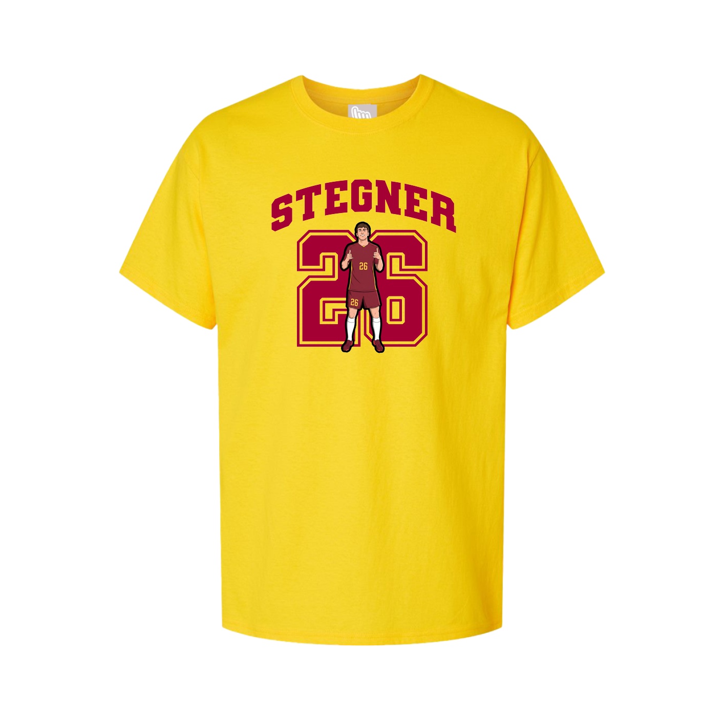 Youth Tee — Number in Gold