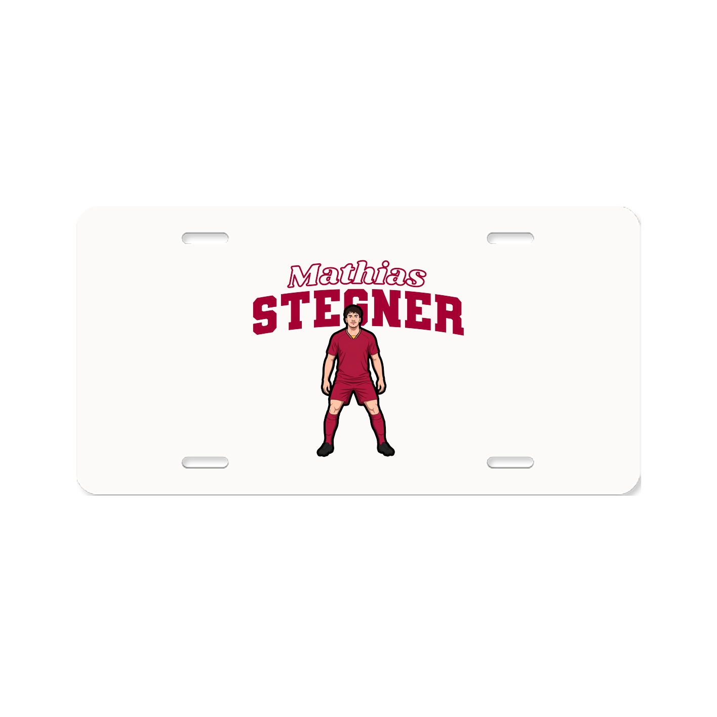 License Plate — Name Arch in Classic