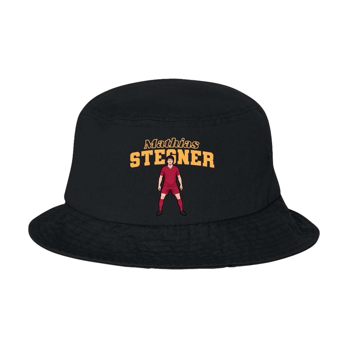Bucket Cap — Name Arch in Black