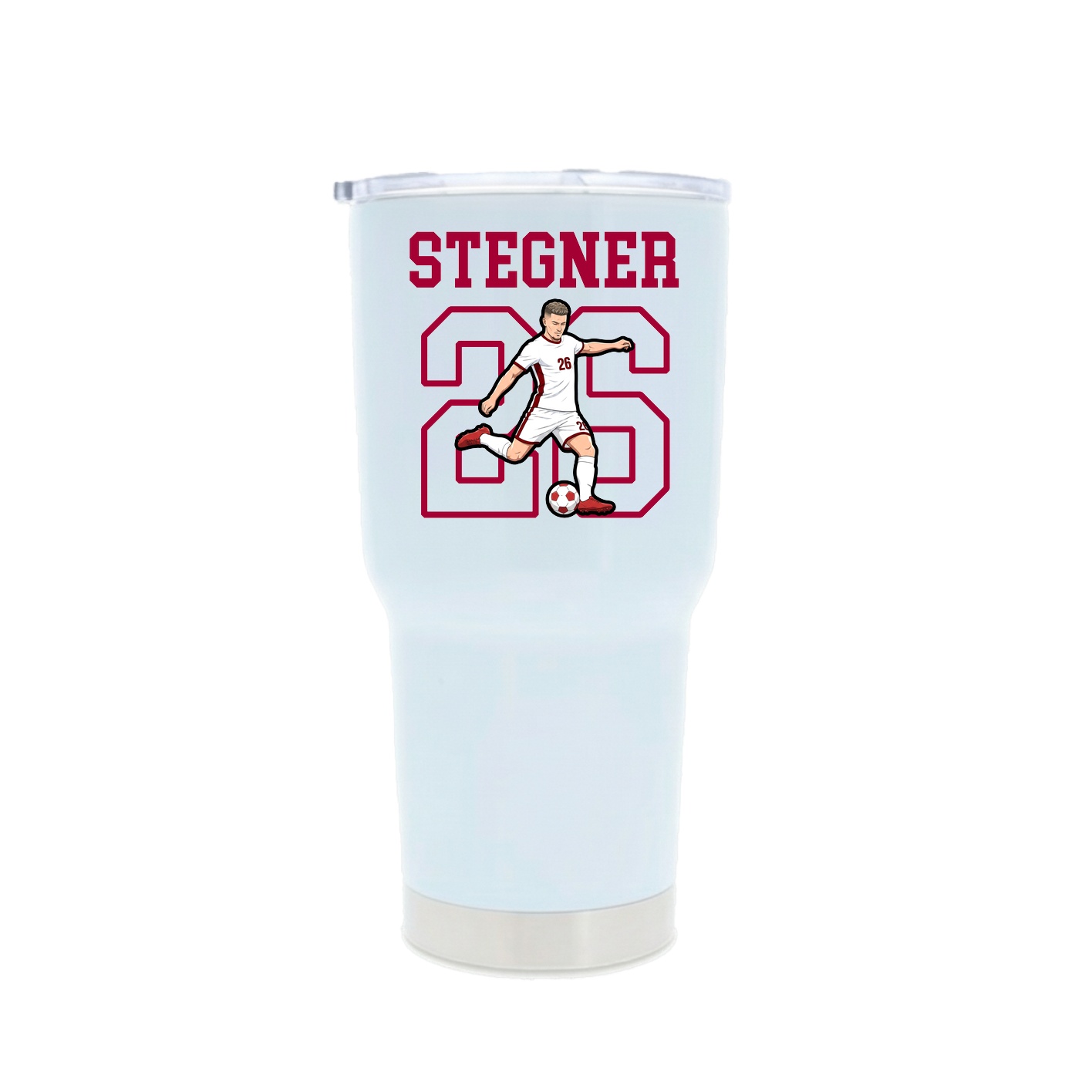 30oz Stainless Steel Tumbler — Shirsey in White