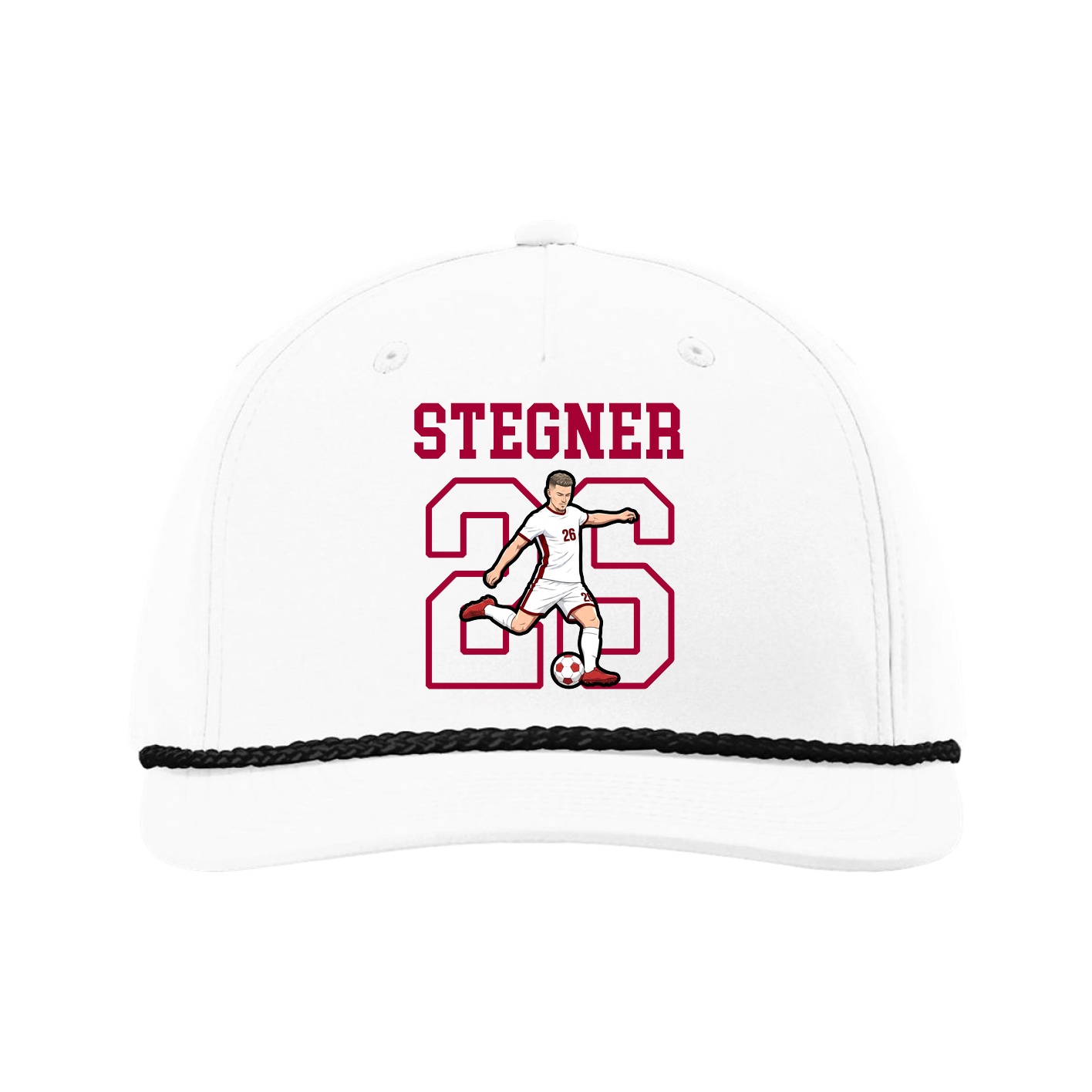 Five-Panel Classic Rope Cap — Shirsey in White