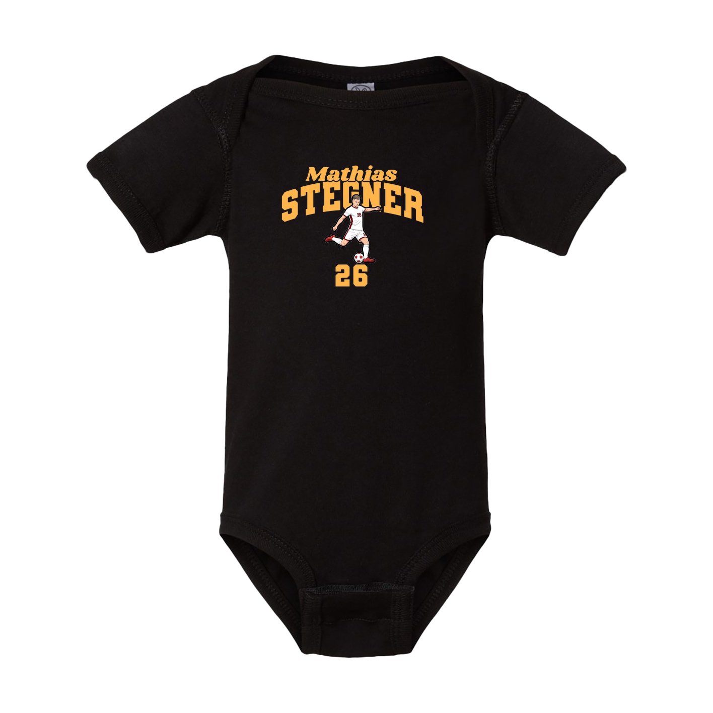 Baby Onesie — Signature Arch in Black