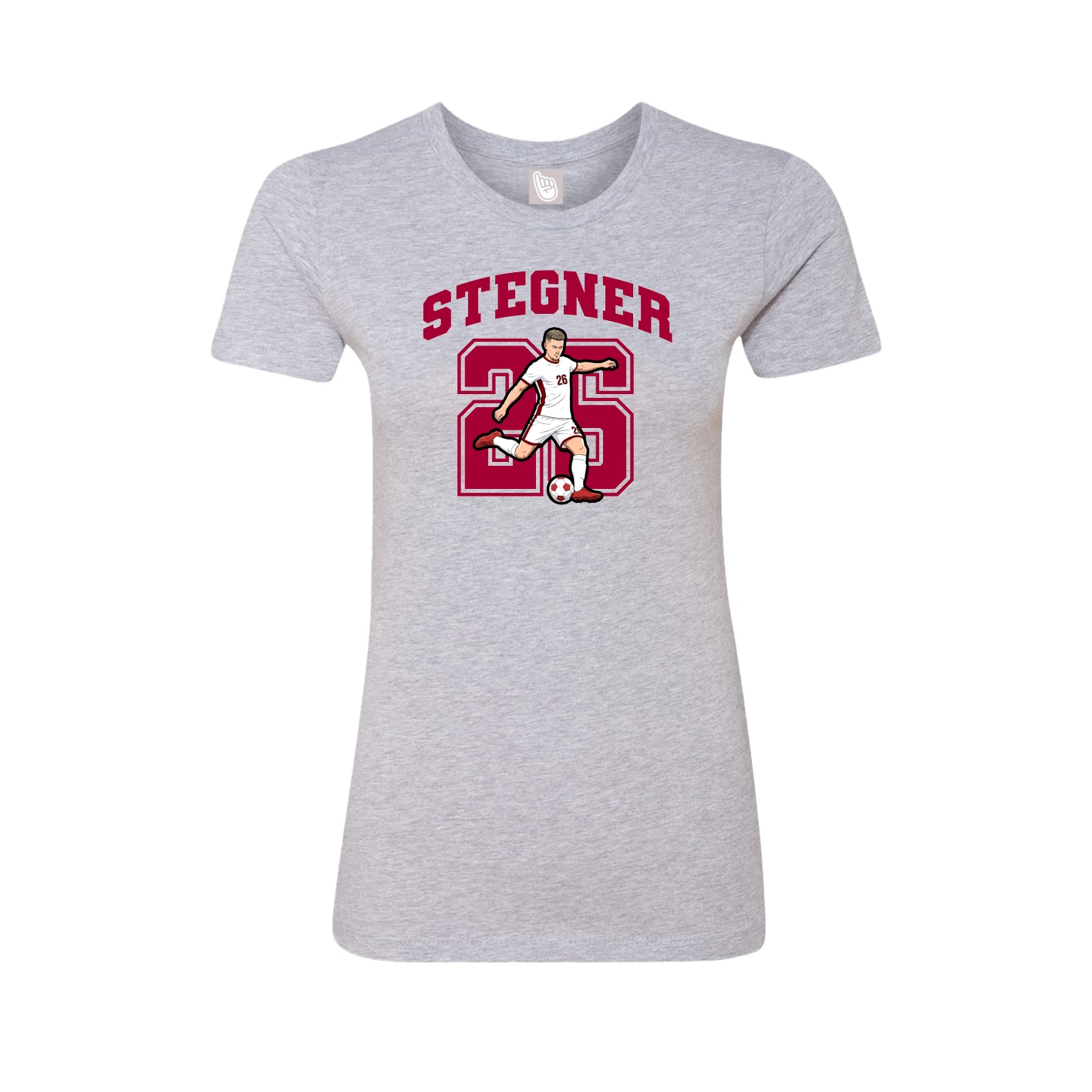 Womens Tee — Number in Grey