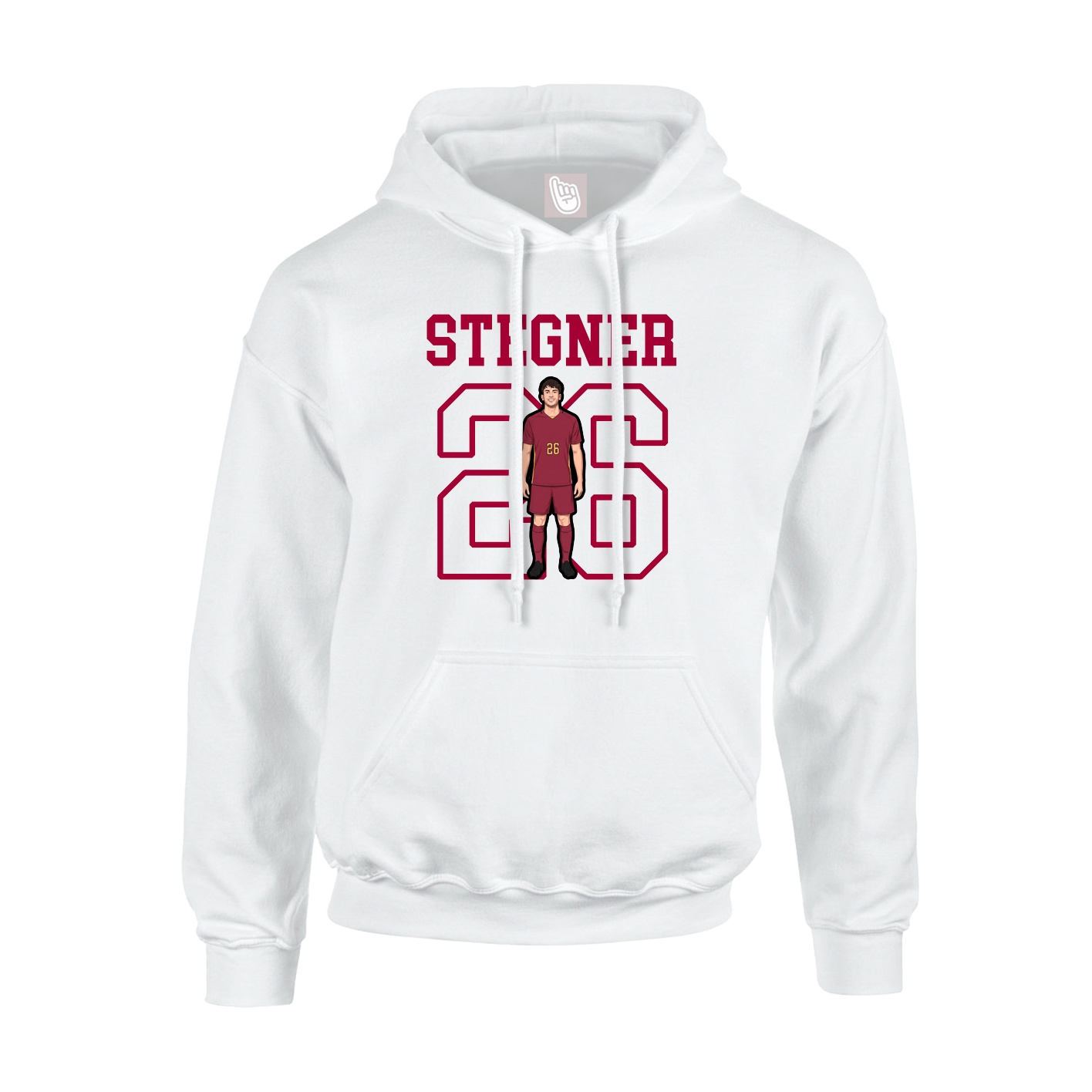 Hoodie — Shirsey in White
