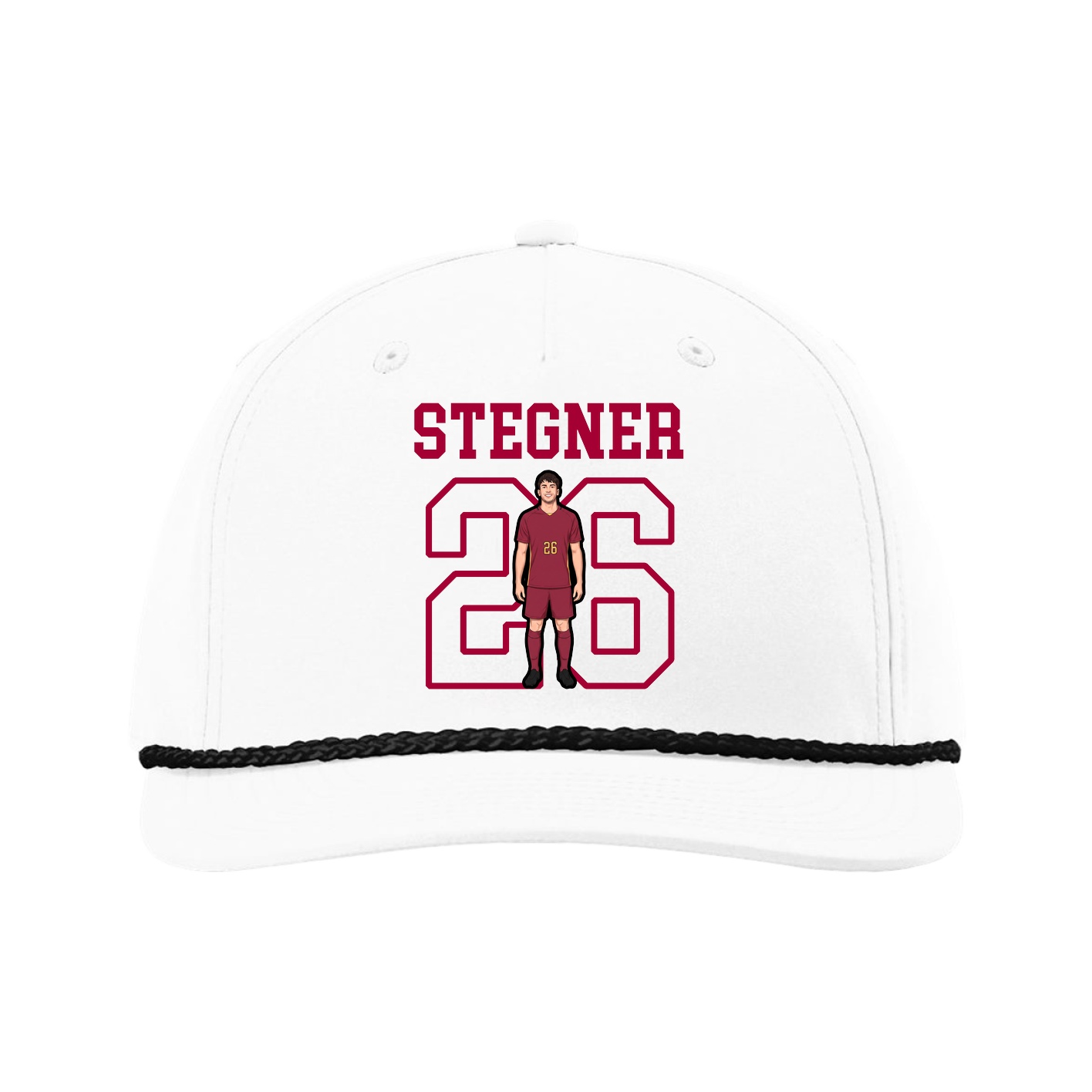 Five-Panel Classic Rope Cap — Shirsey in White