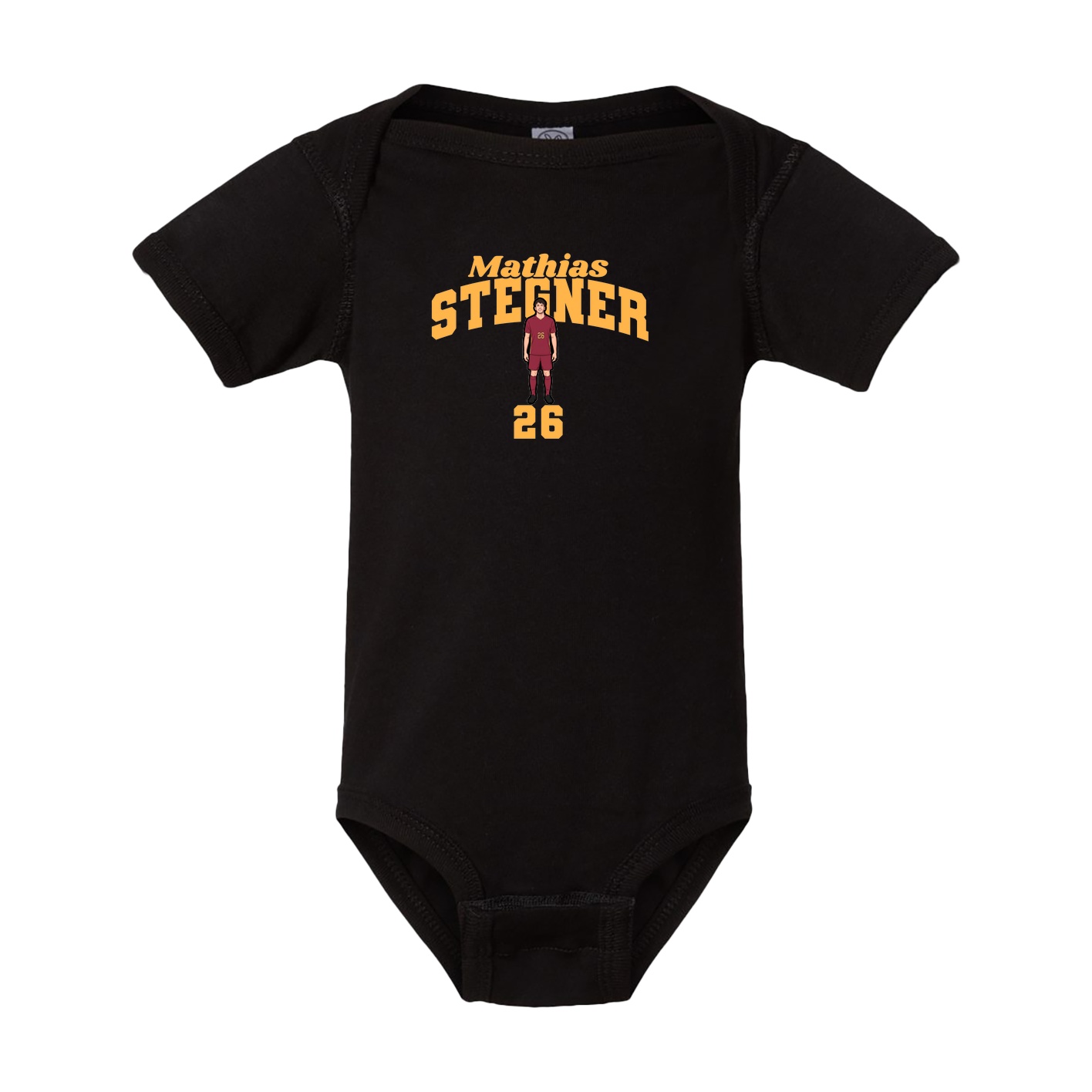 Baby Onesie — Signature Arch in Black