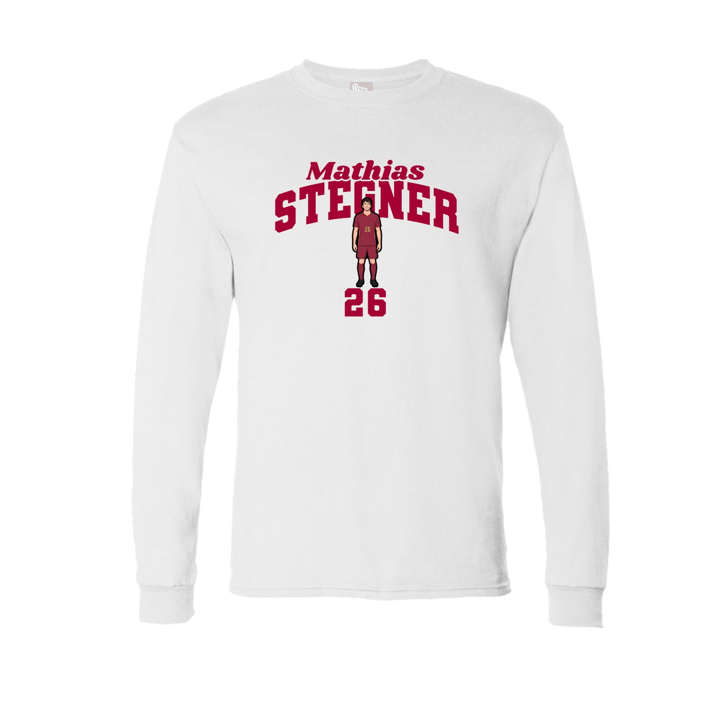Long Sleeve Tee — Signature Arch in White