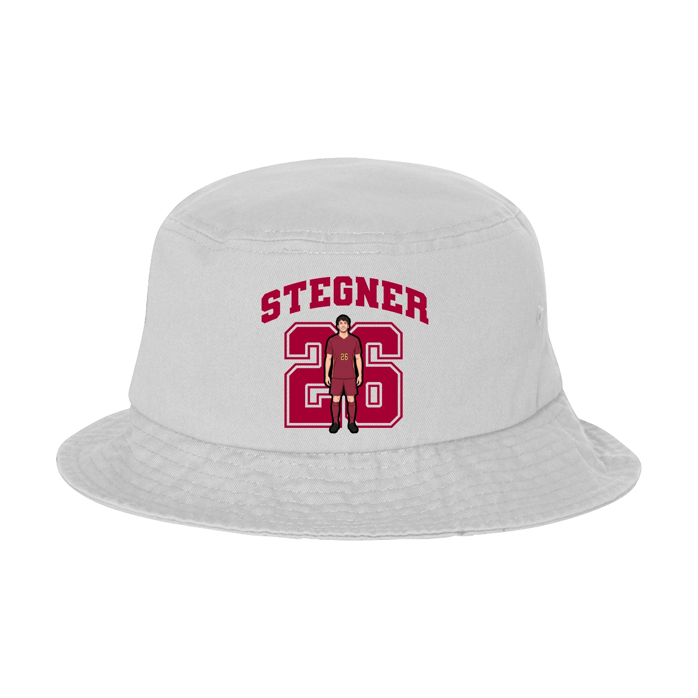 Bucket Cap — Number in White