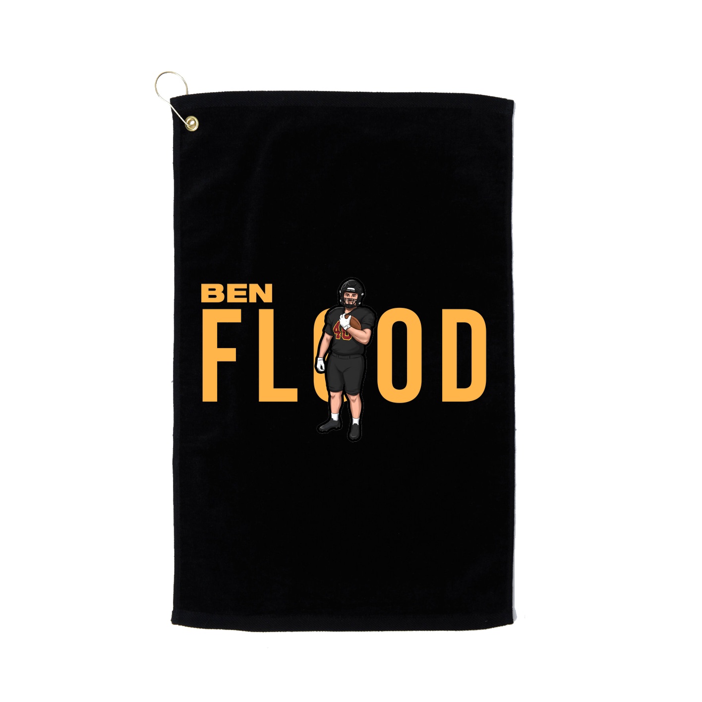 Golf Towel — Player Name in Black
