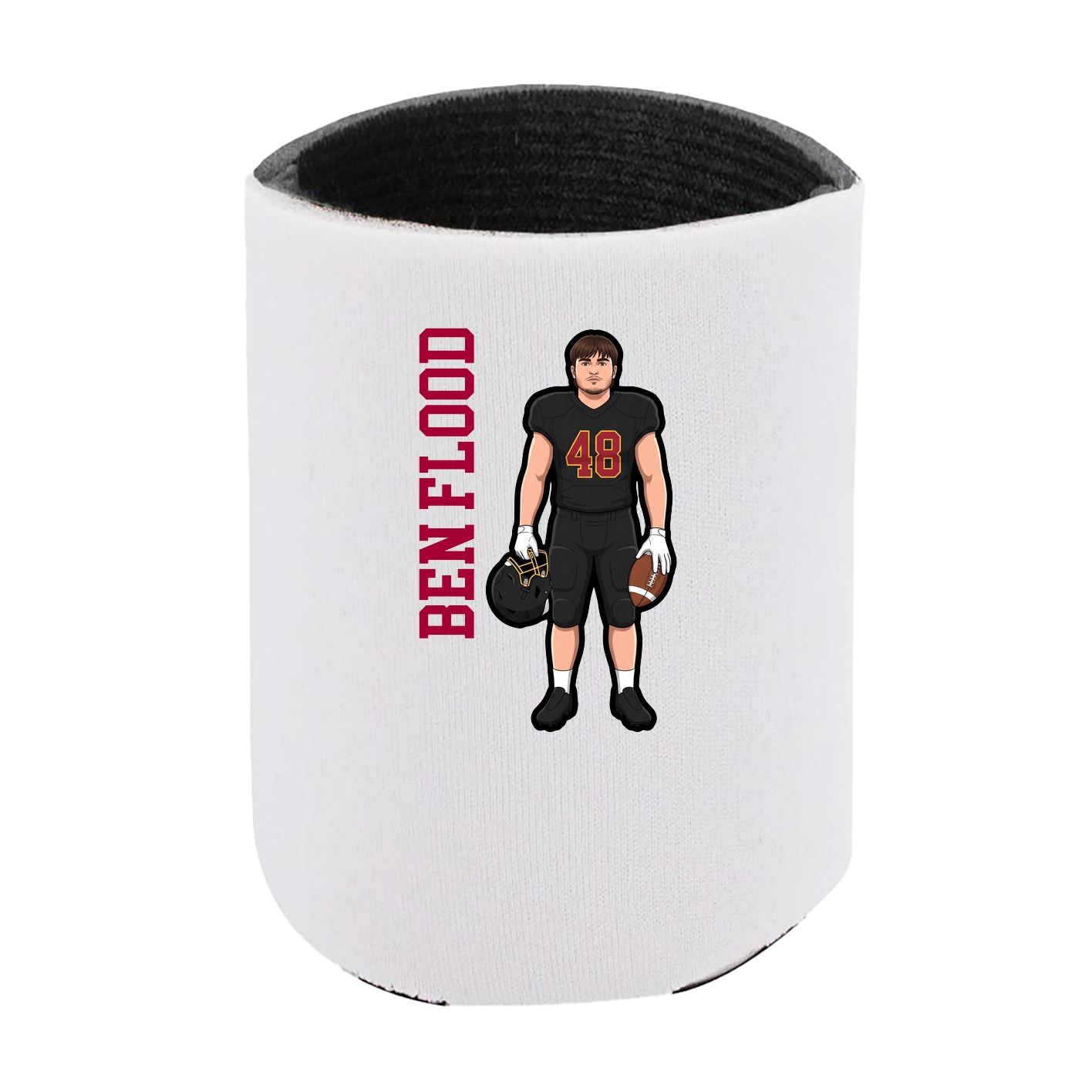 Can Holder — Name Vertical in White