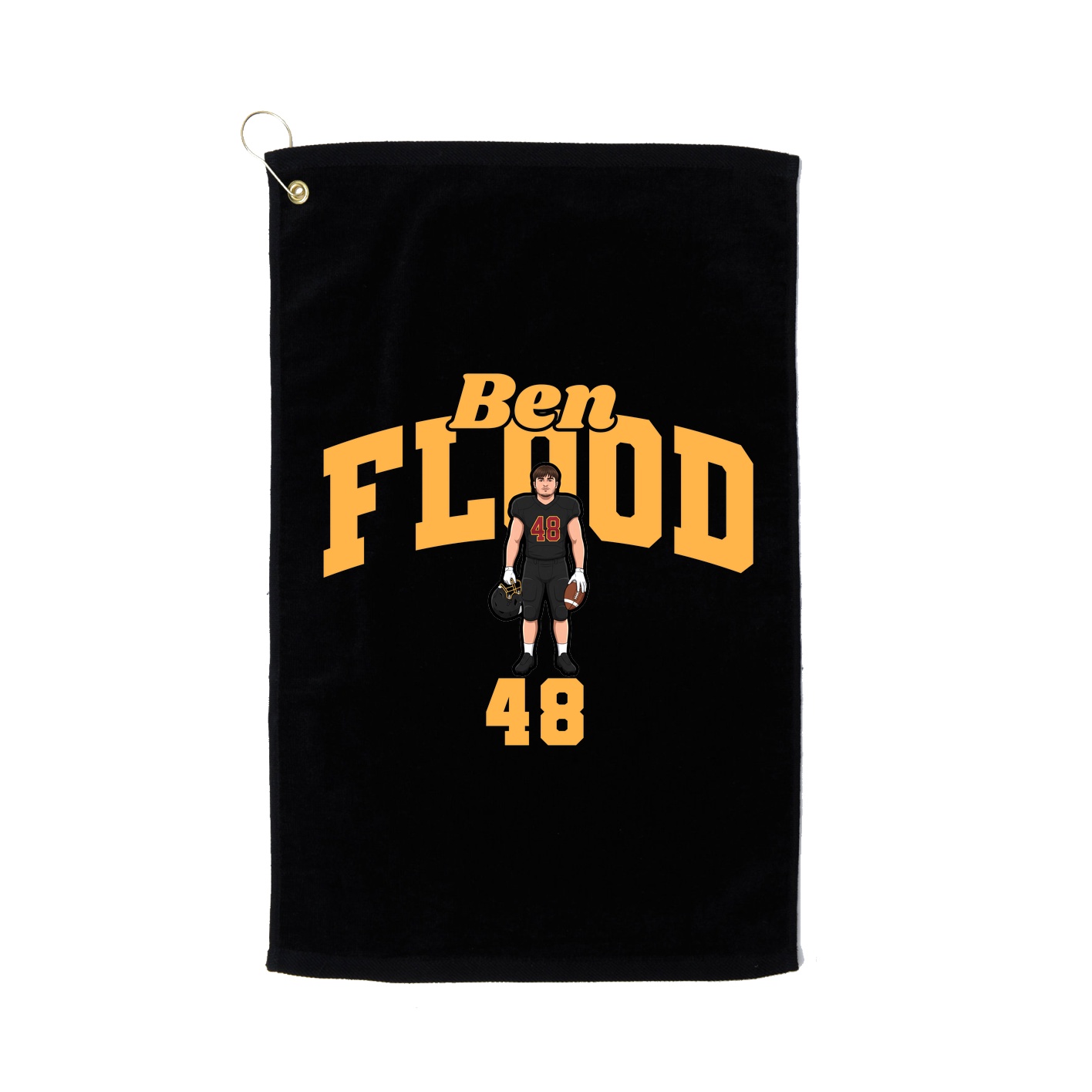 Golf Towel — Signature Arch in Black