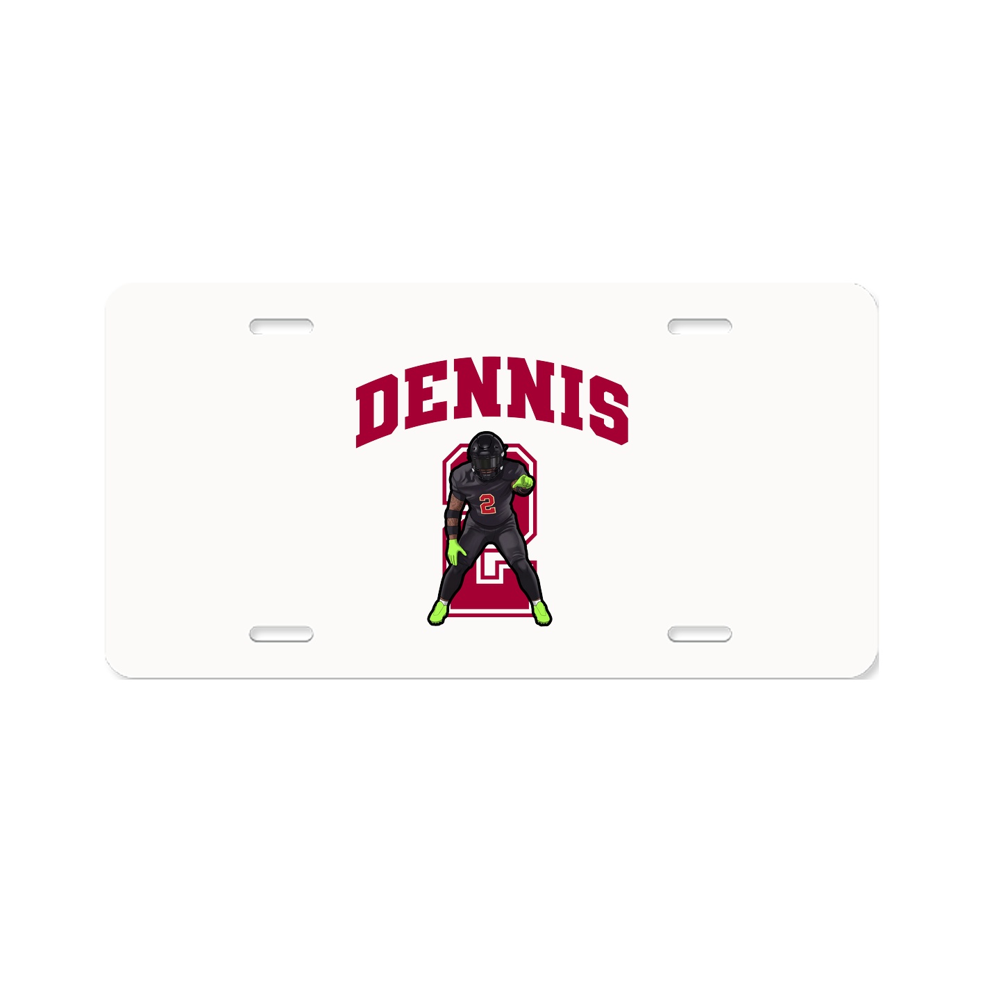 License Plate — Number in Classic