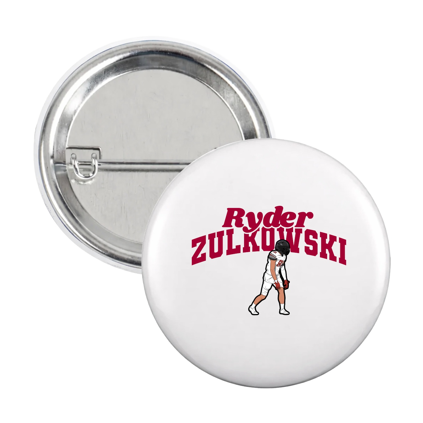 Game Day Button — Signature Arch in White