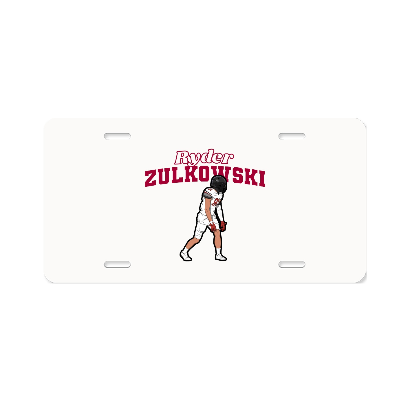License Plate — Name Arch in Classic