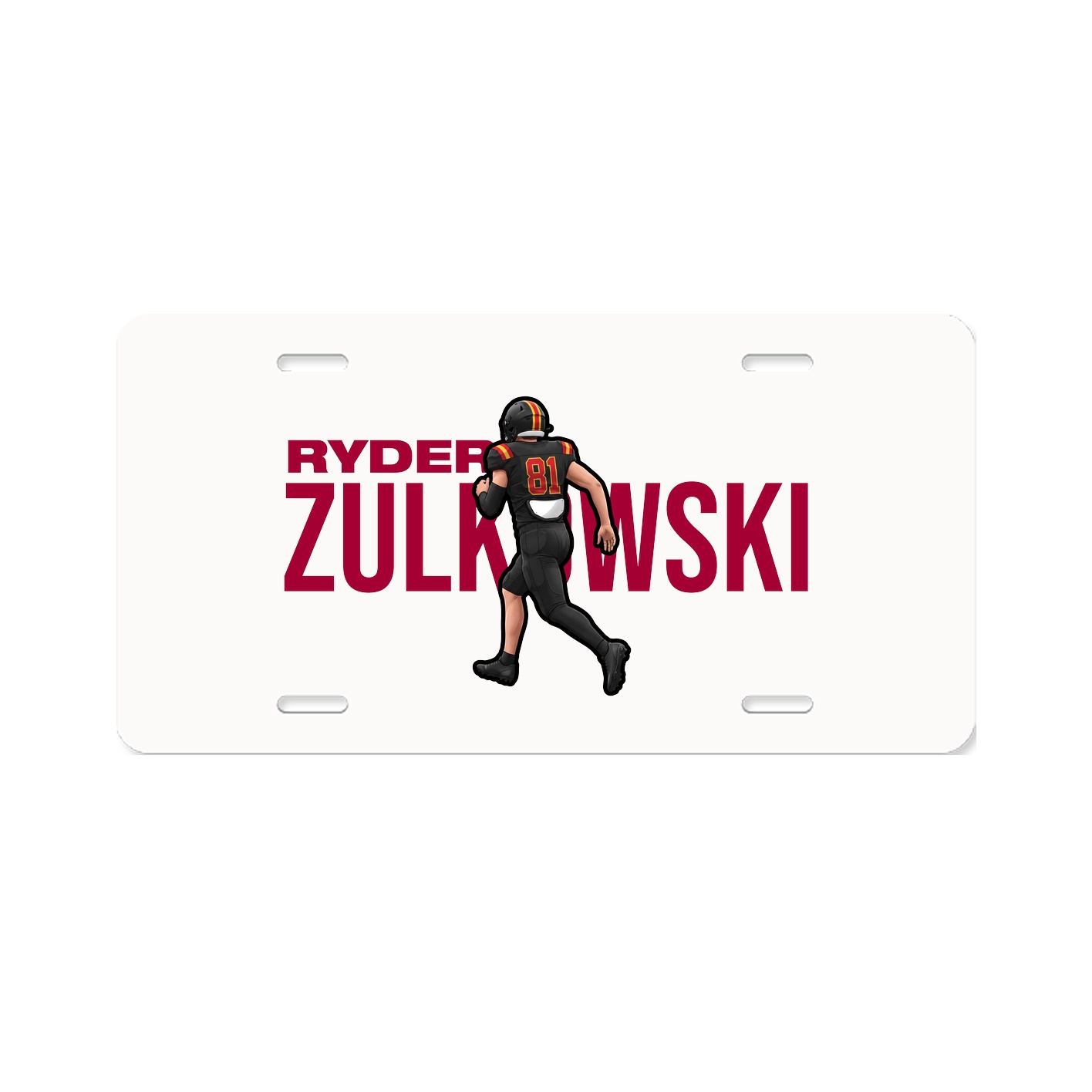 License Plate — Player Name in Classic