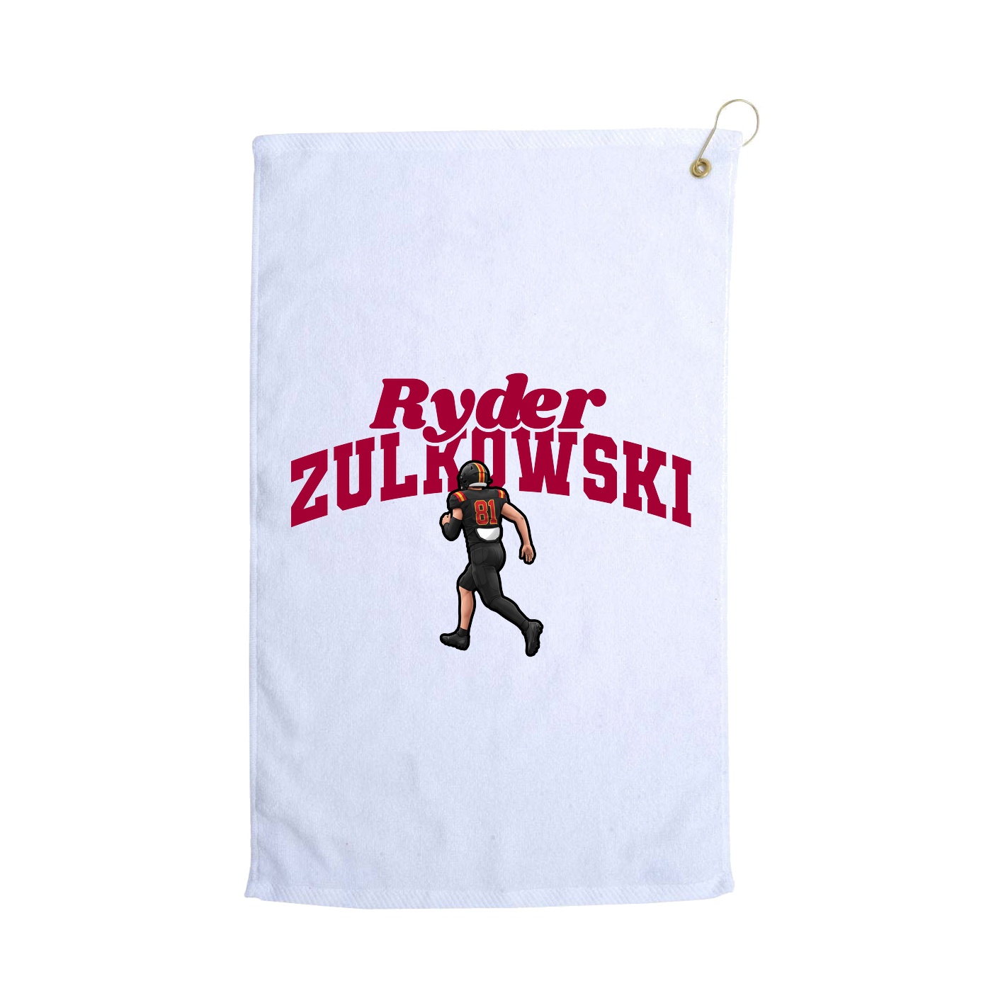Golf Towel — Signature Arch in White