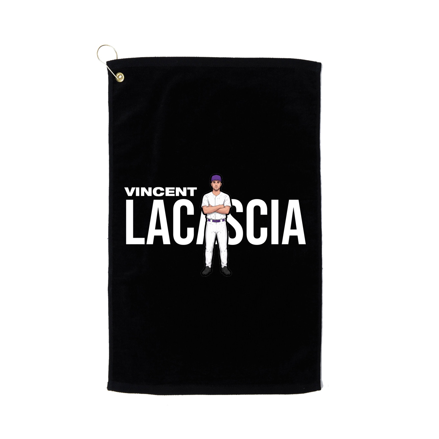 Golf Towel — Player Name in Black