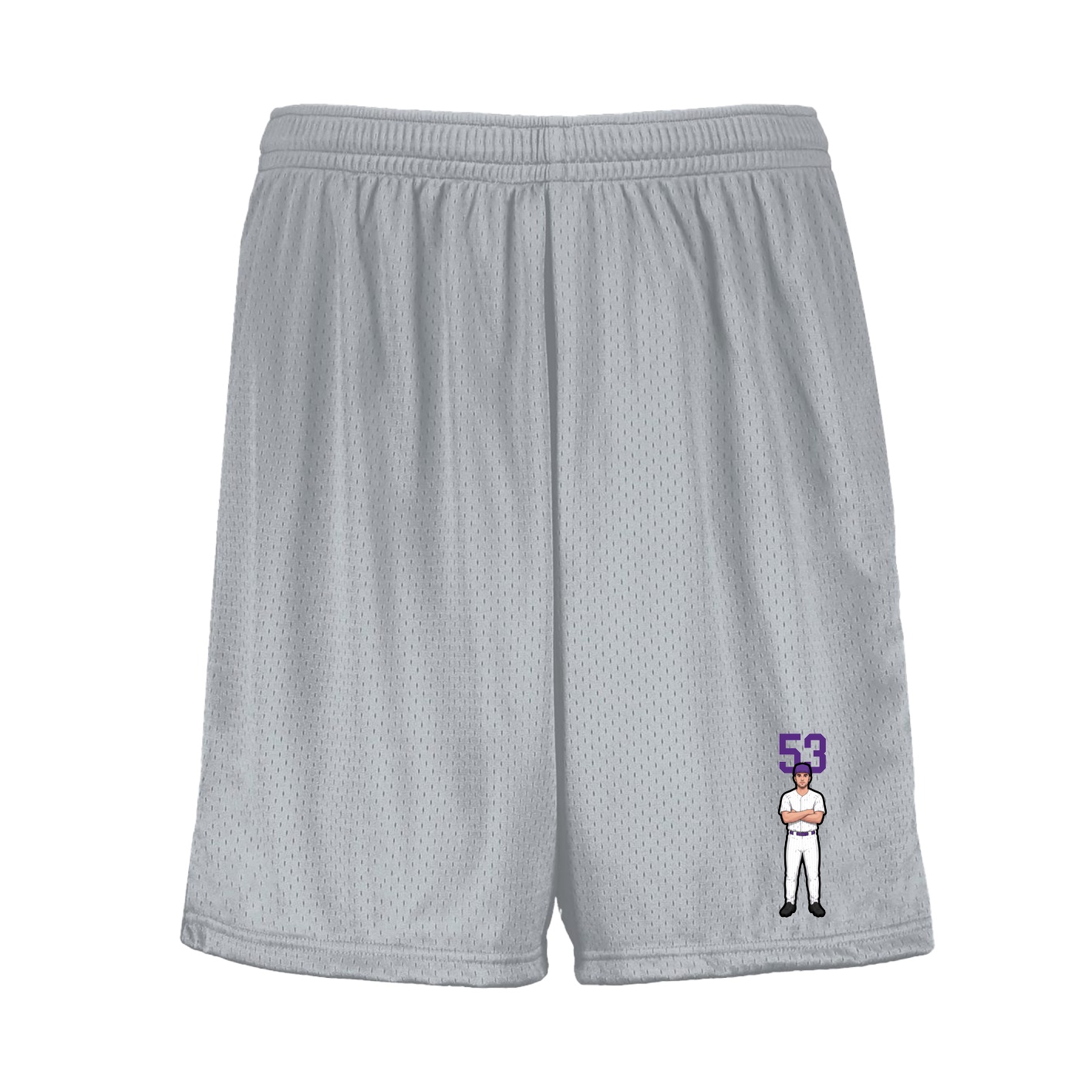 Shorts — Number Top in Silver