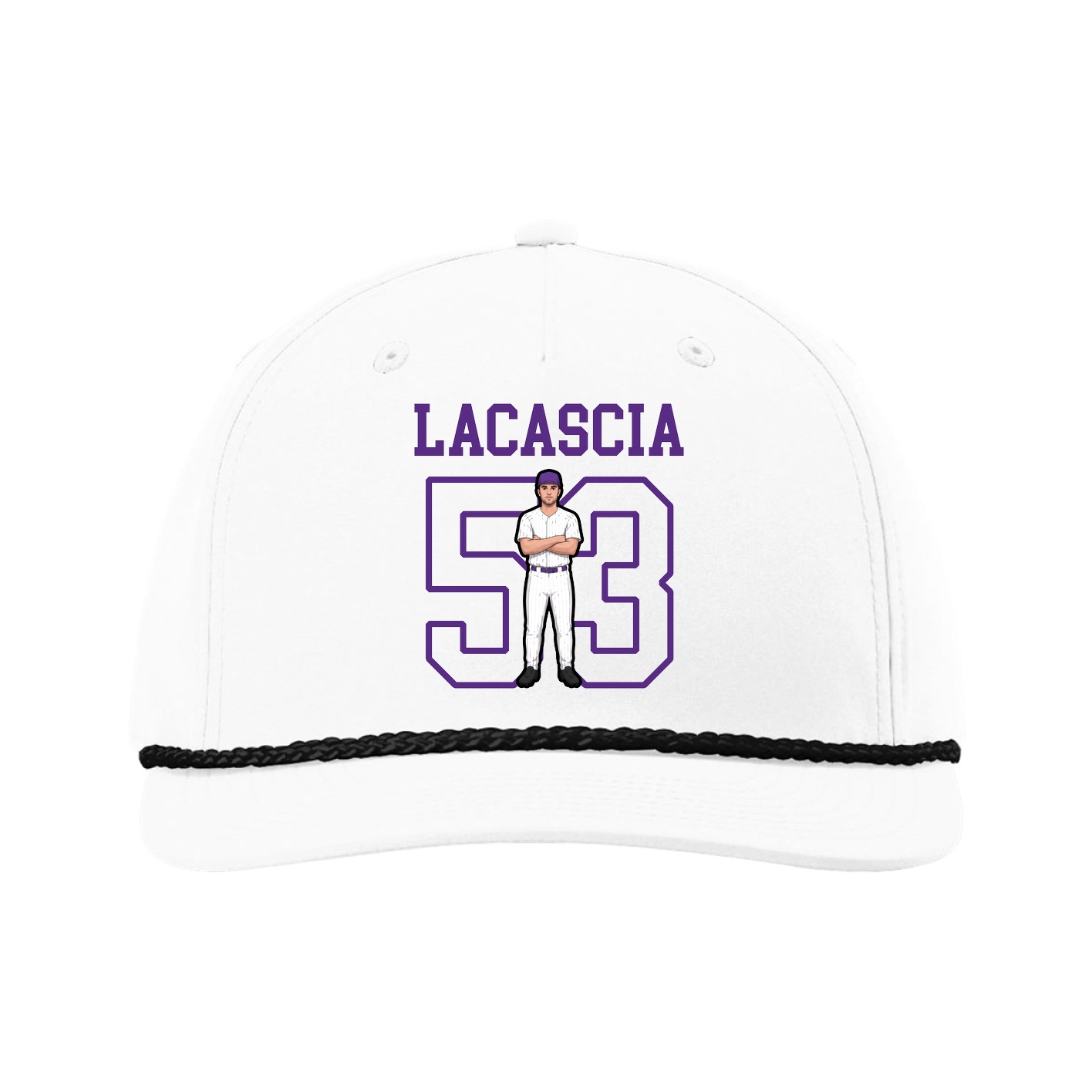 Five-Panel Classic Rope Cap — Shirsey in White