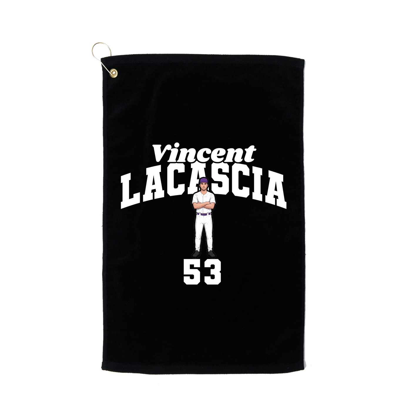 Golf Towel — Signature Arch in Black