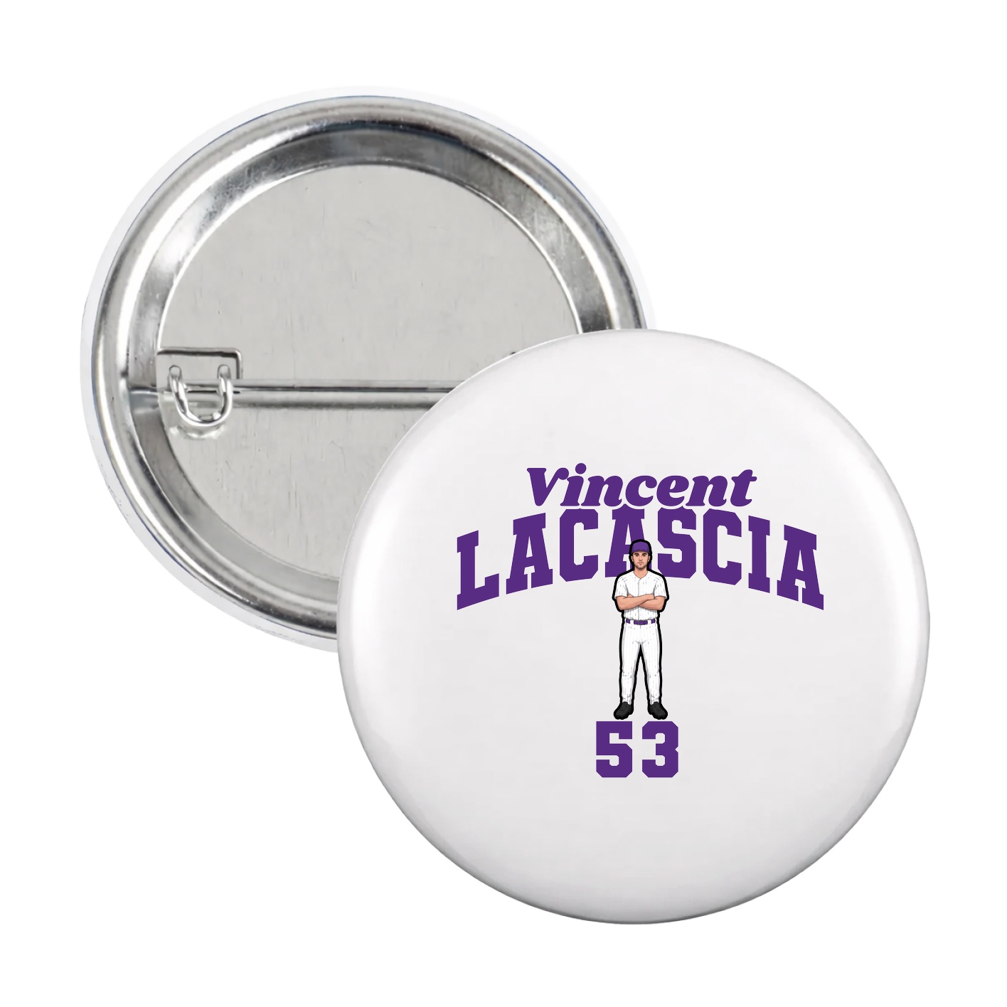 Game Day Button — Signature Arch in White