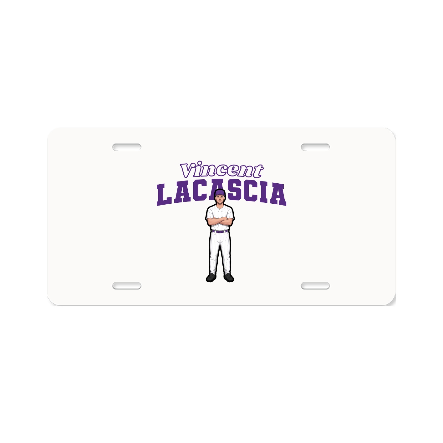 License Plate — Name Arch in Classic