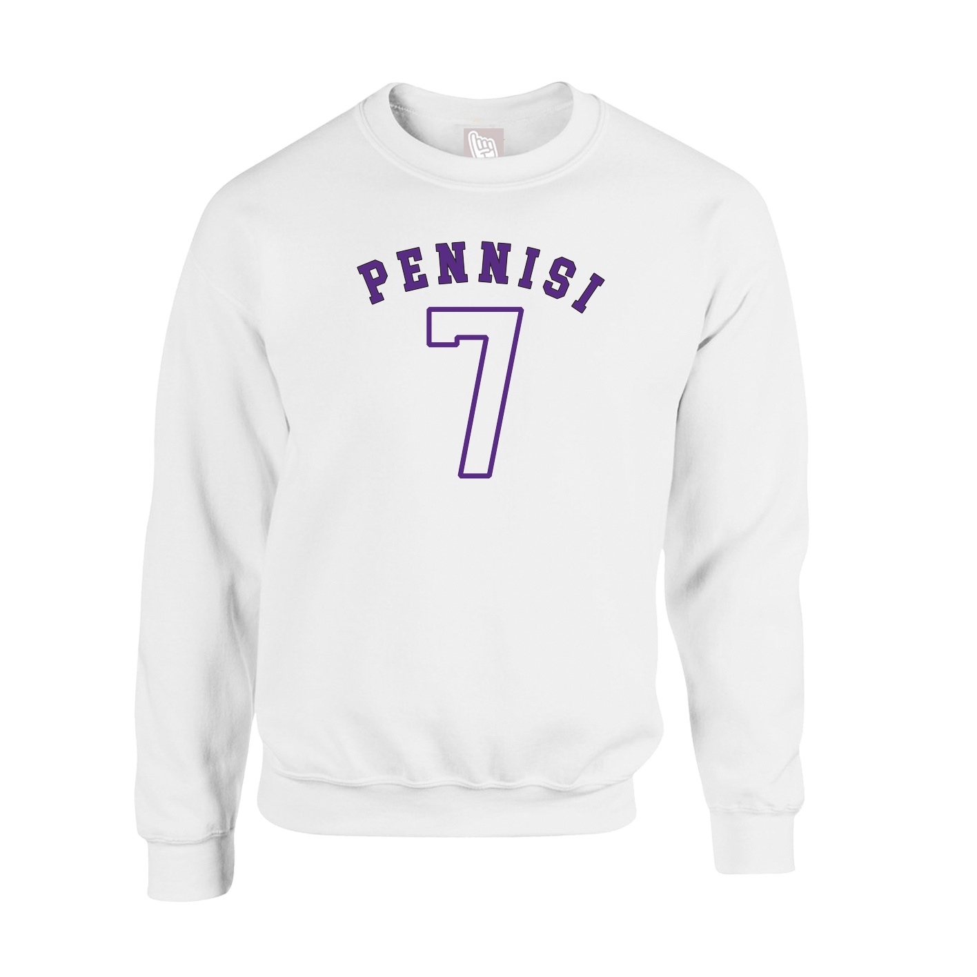 Fleece Crew — Shirsey Arch in White
