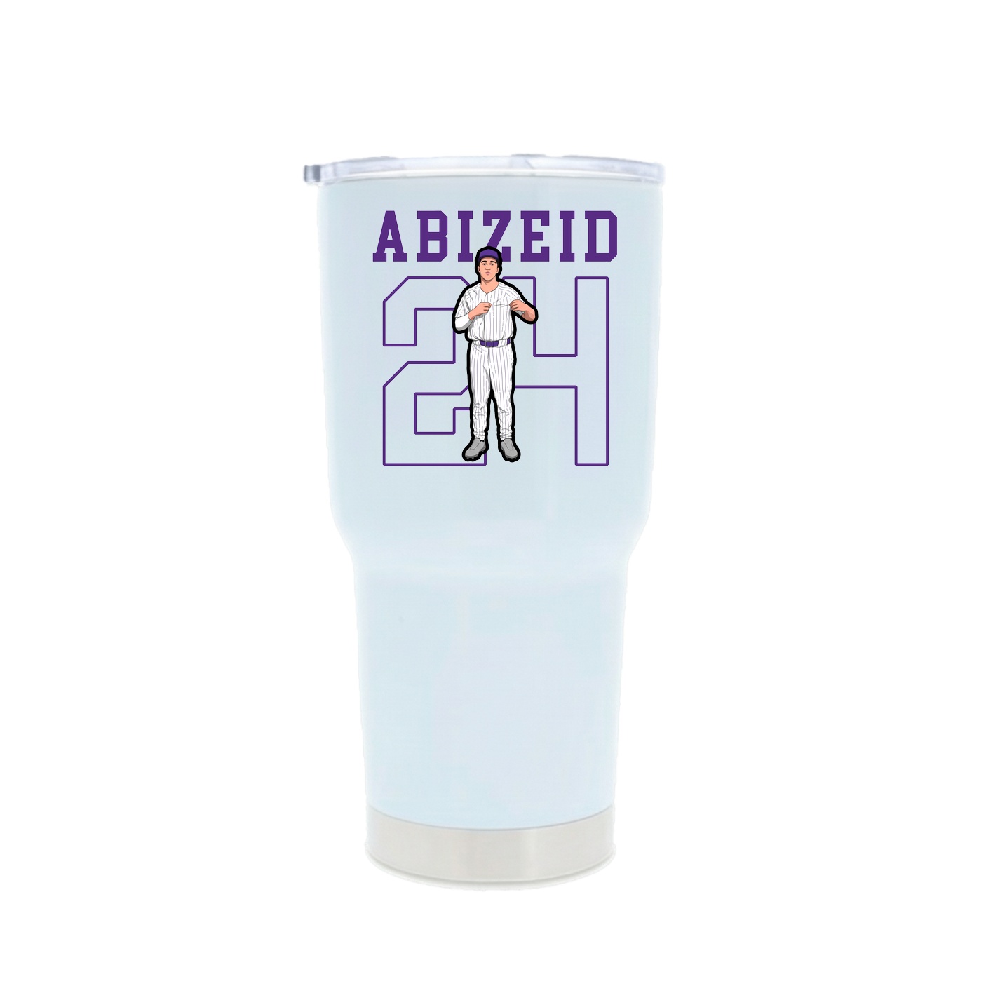 30oz Stainless Steel Tumbler — Shirsey in White