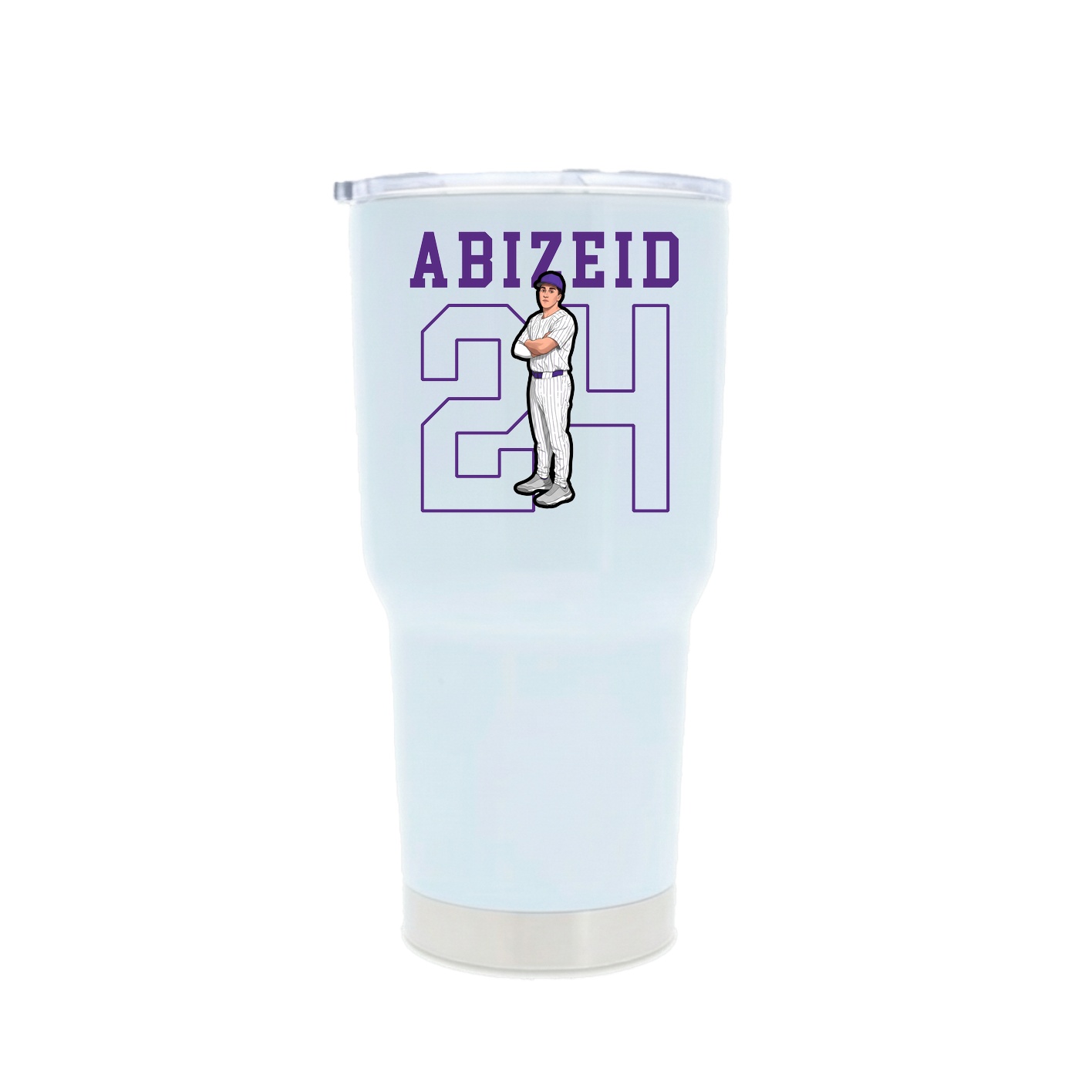 30oz Stainless Steel Tumbler — Shirsey in White