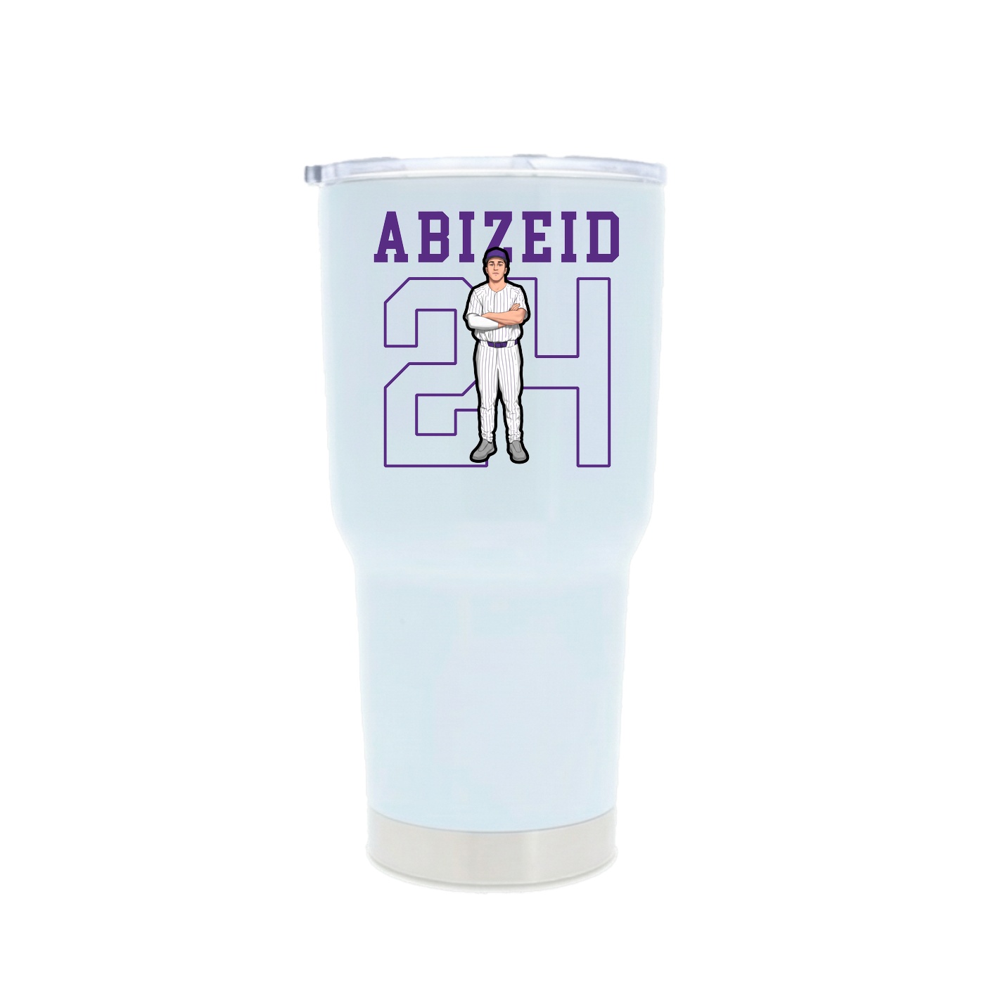 30oz Stainless Steel Tumbler — Shirsey in White