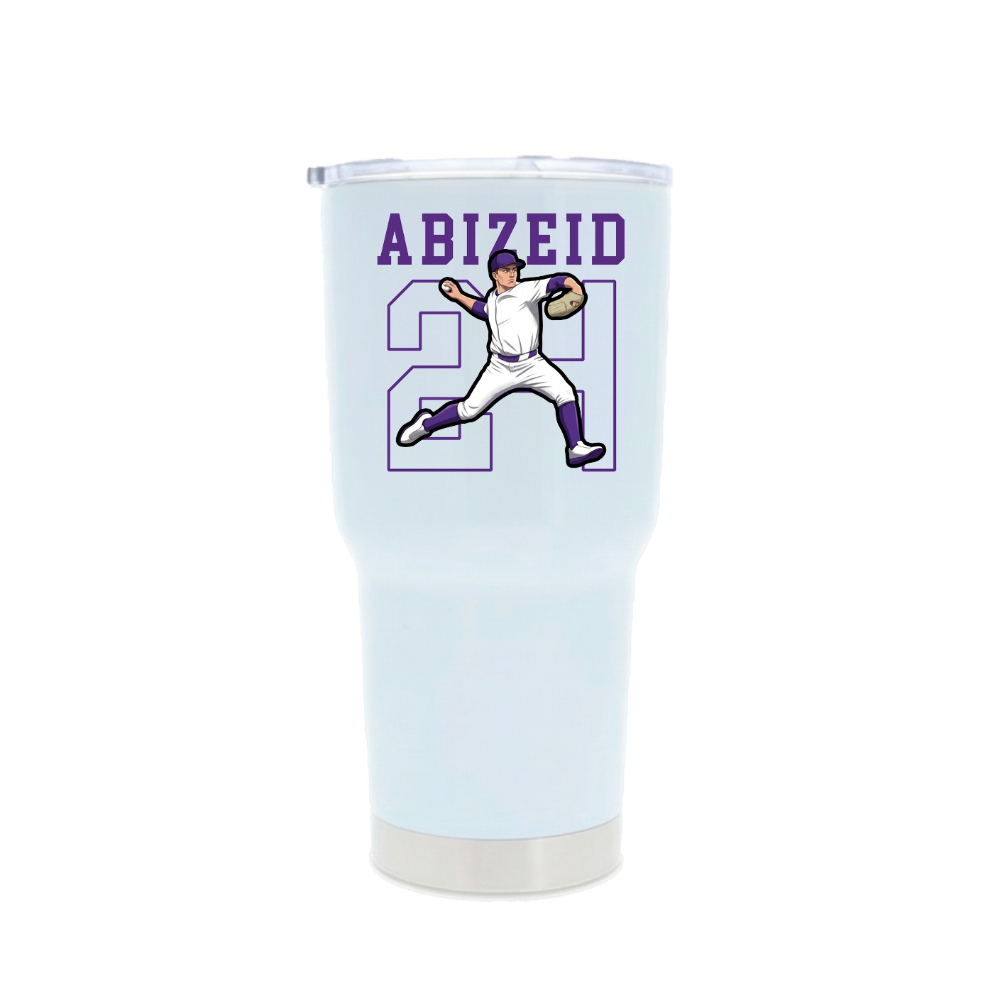30oz Stainless Steel Tumbler — Shirsey in White