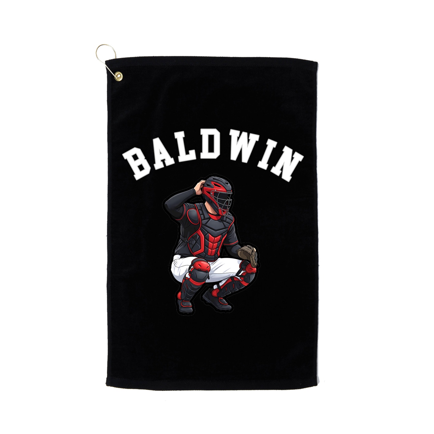 Golf Towel — Shirsey Arch in Black