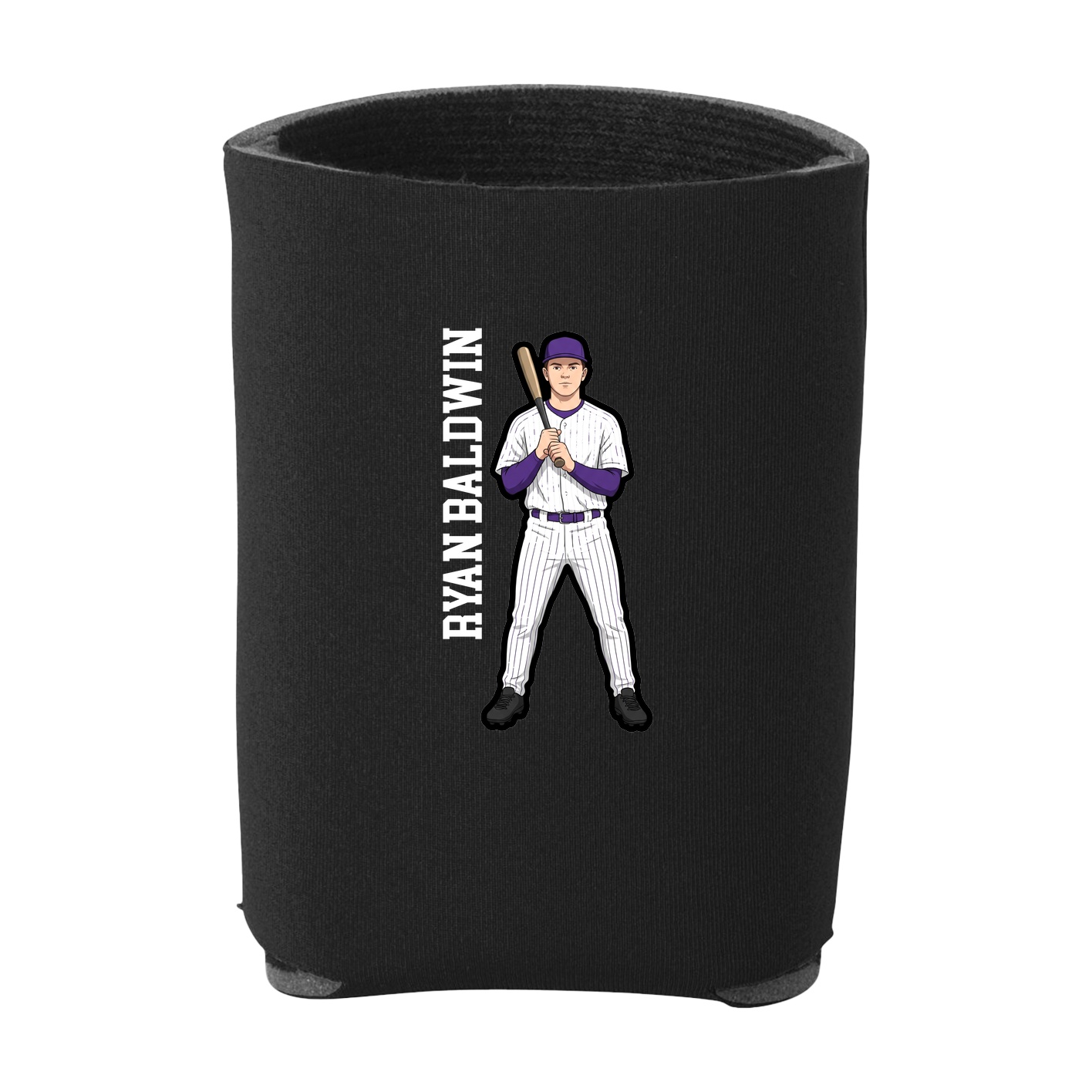 Can Holder — Name Vertical in Black