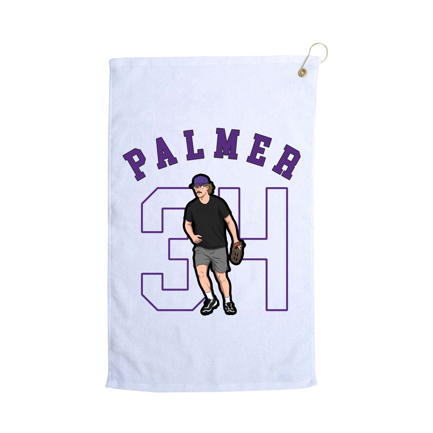 Golf Towel — Shirsey Arch in White