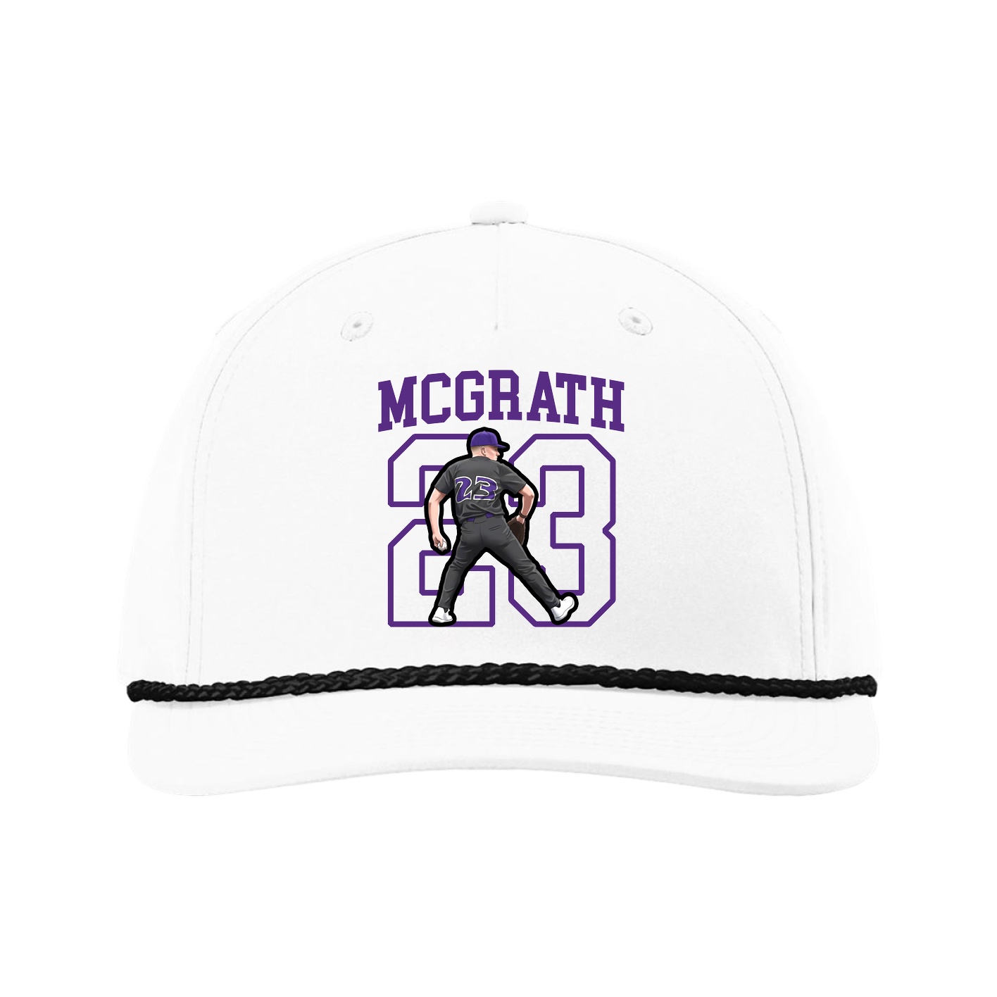 Five-Panel Classic Rope Cap — Shirsey in White