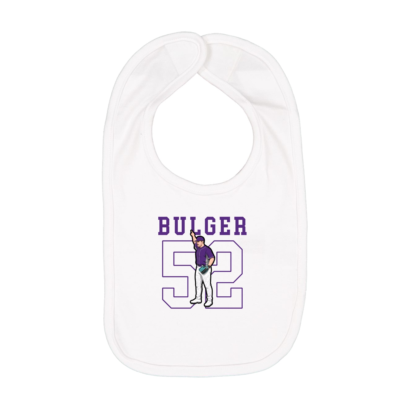 Infant Bib — Shirsey in White